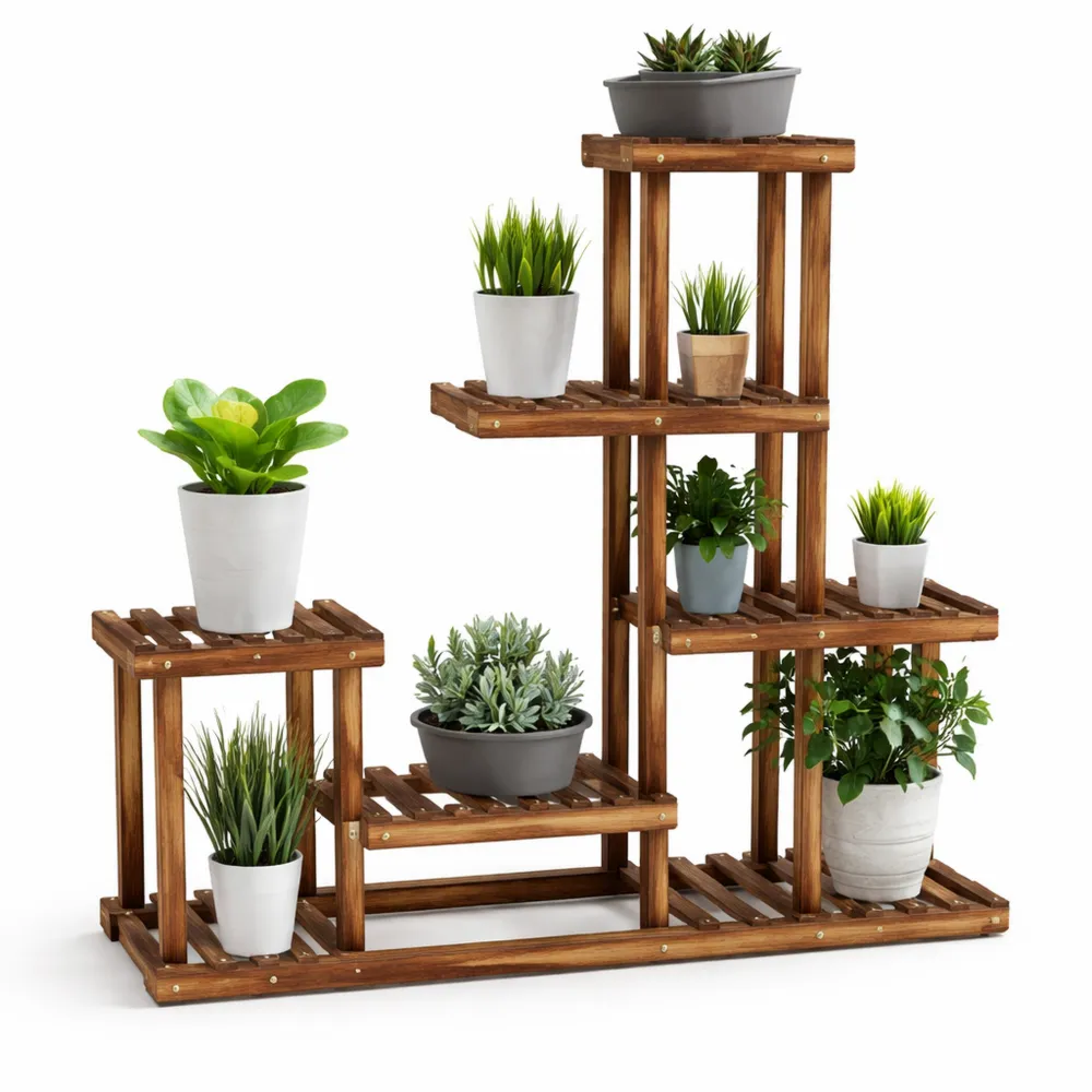 Supporto Decorativo Multilivello per Piante da Interno ed Esterno