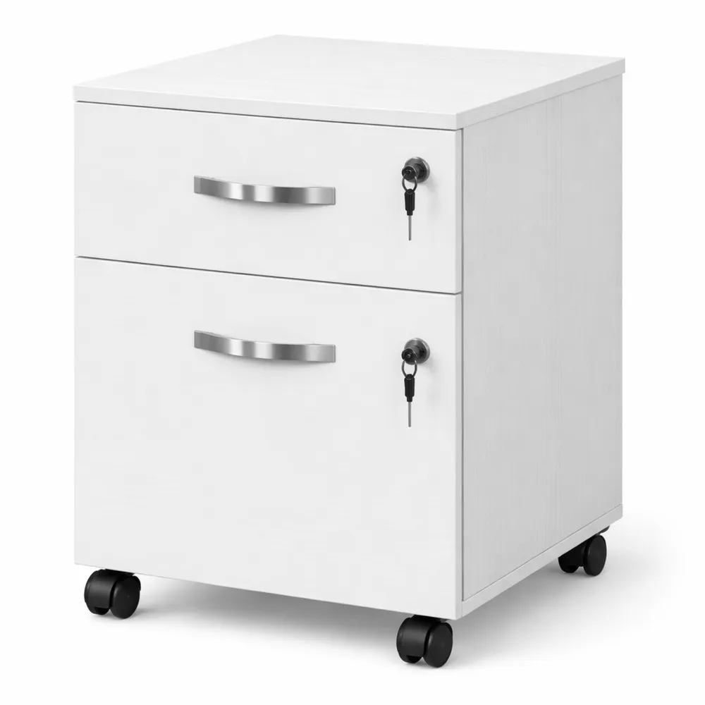 Cassettiera da Ufficio con Cassetti Bloccabili e Ruote