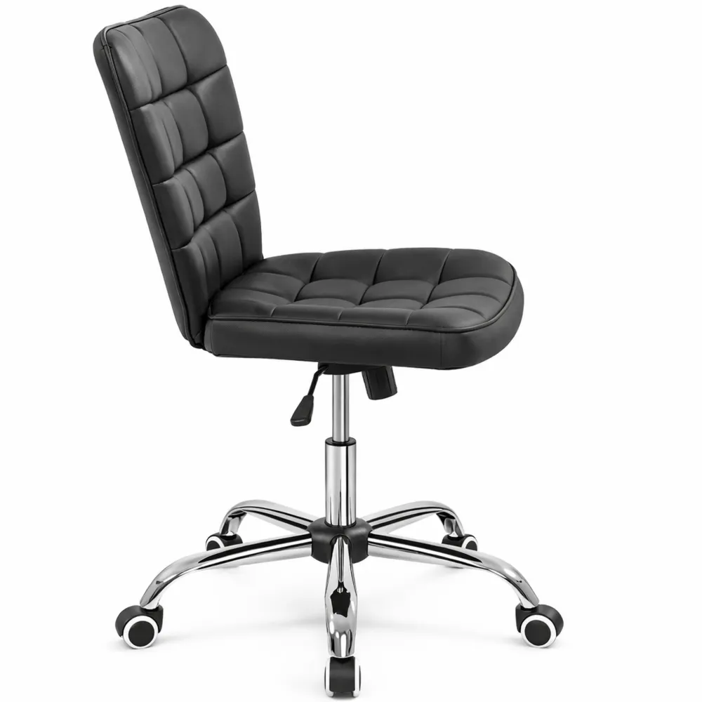 Sedia da Ufficio Ergonomica in Ecopelle Imbottita Girevole