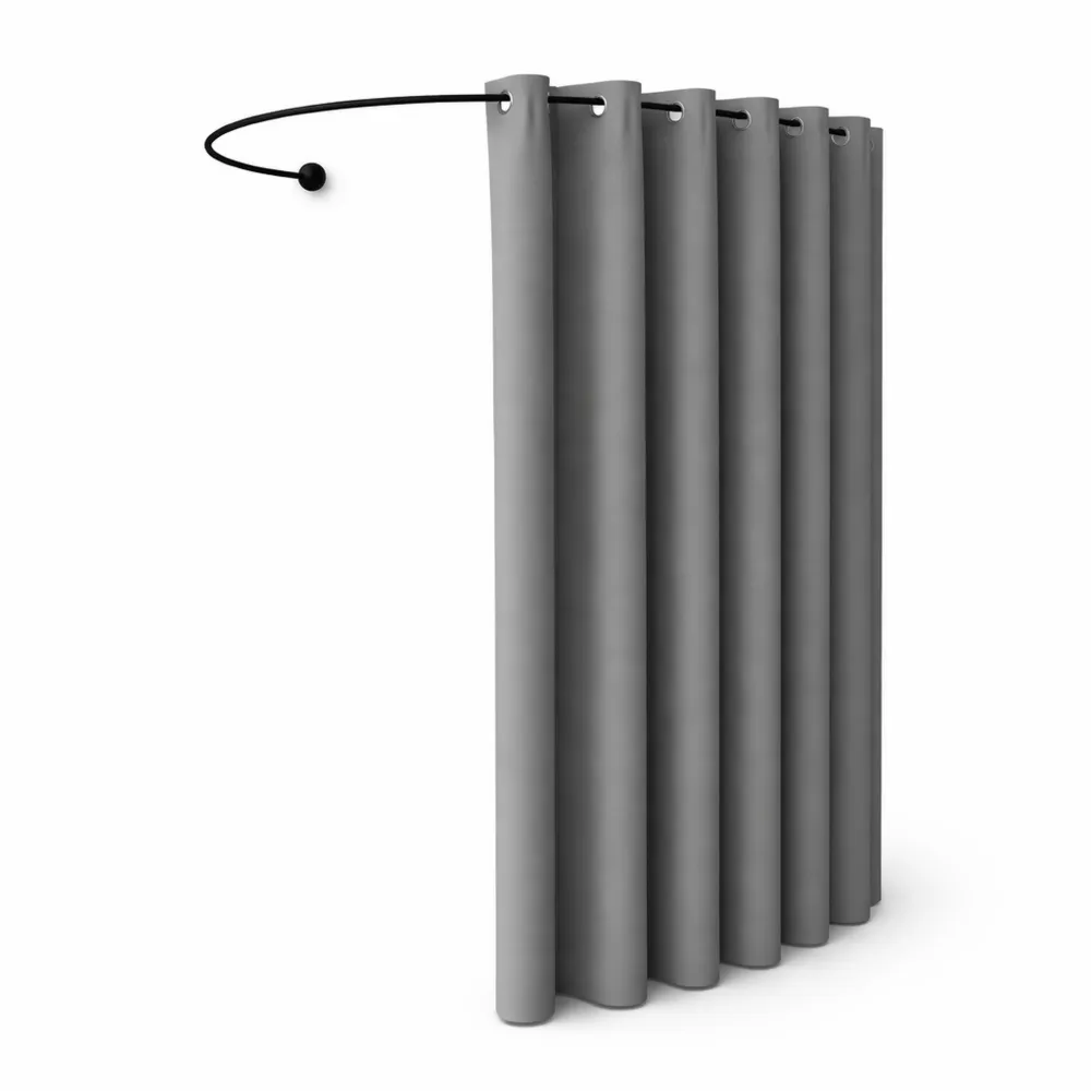 Spogliatoio Portatile con Tenda Privacy Forma U per Studio