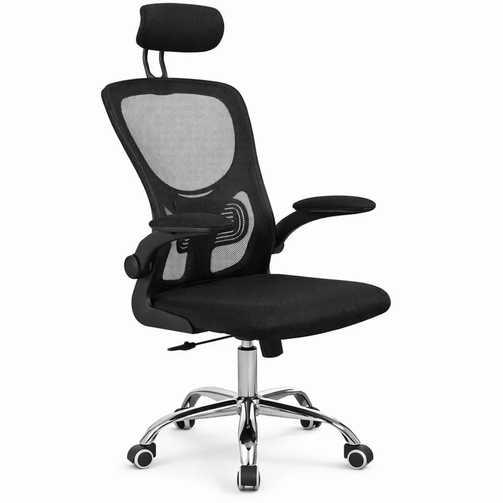 Sedia Ergonomica da Ufficio con Supporto Lombare e Poggiatesta
