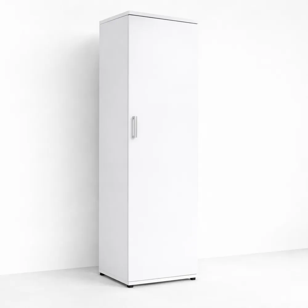 Armadio multiuso in legno laminato con anta e ripiani variabili