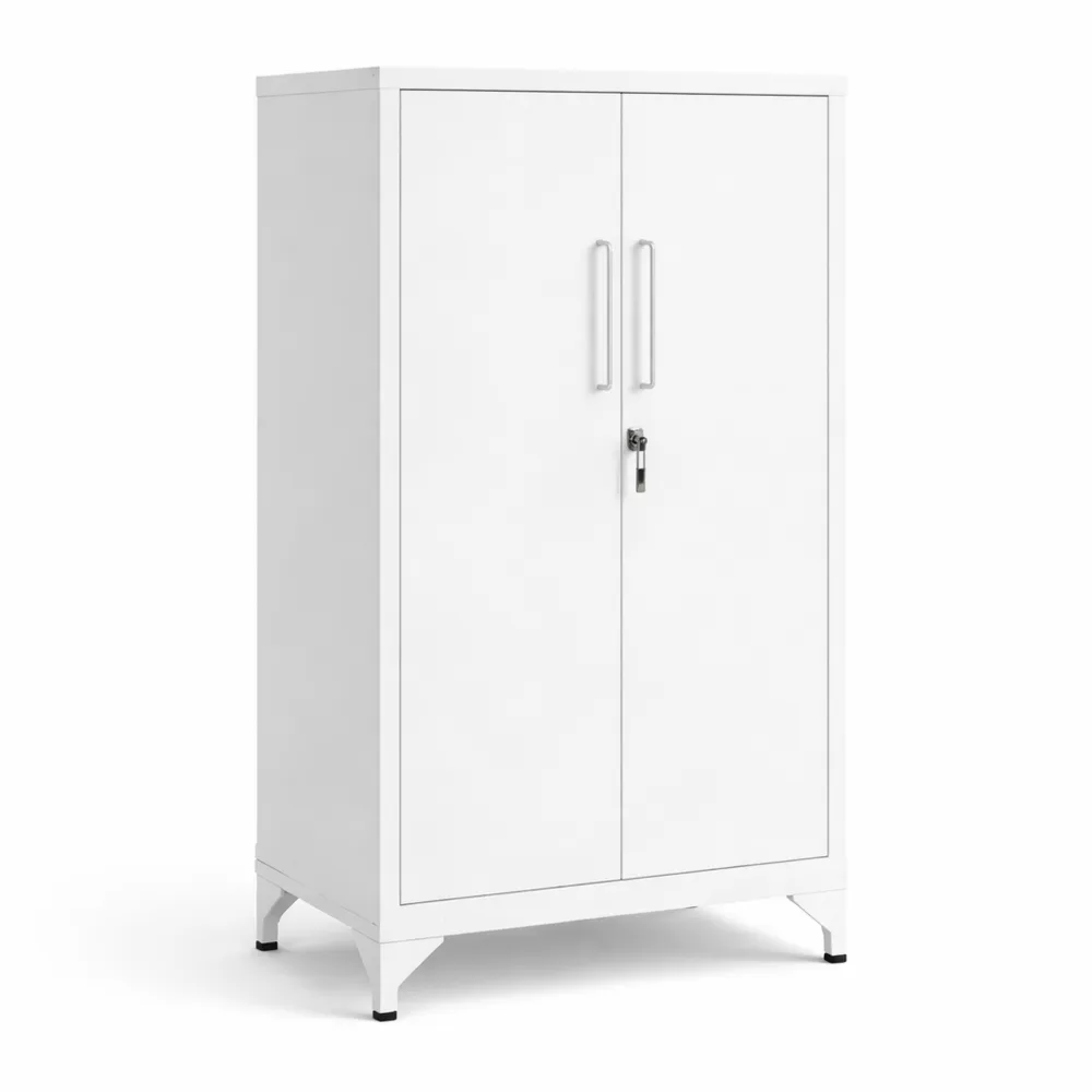 Armadietto in Metallo Multiuso a 2 Ante con Serratura