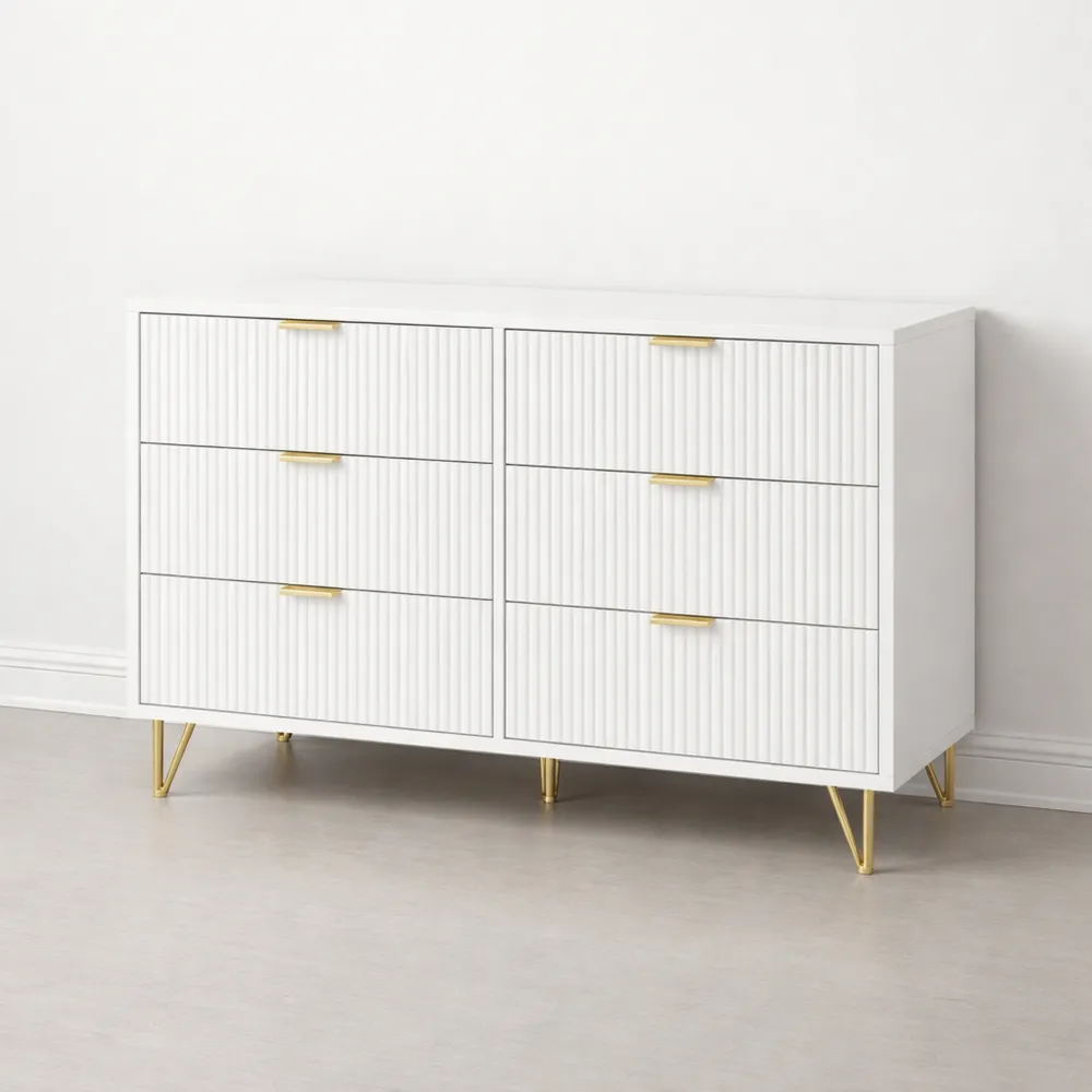 Cassettiera Moderna a 6 Cassetti per Casa