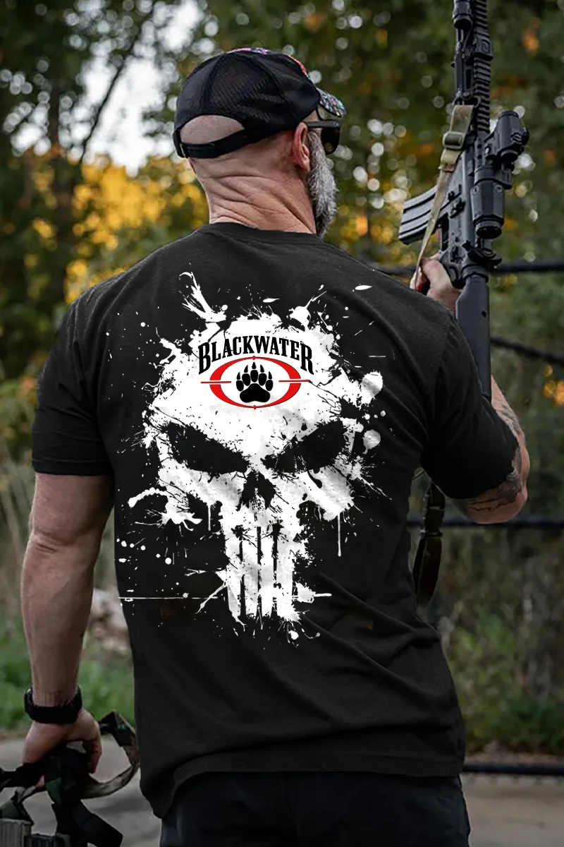 Blackwater Skull Printed Men's T-shirt