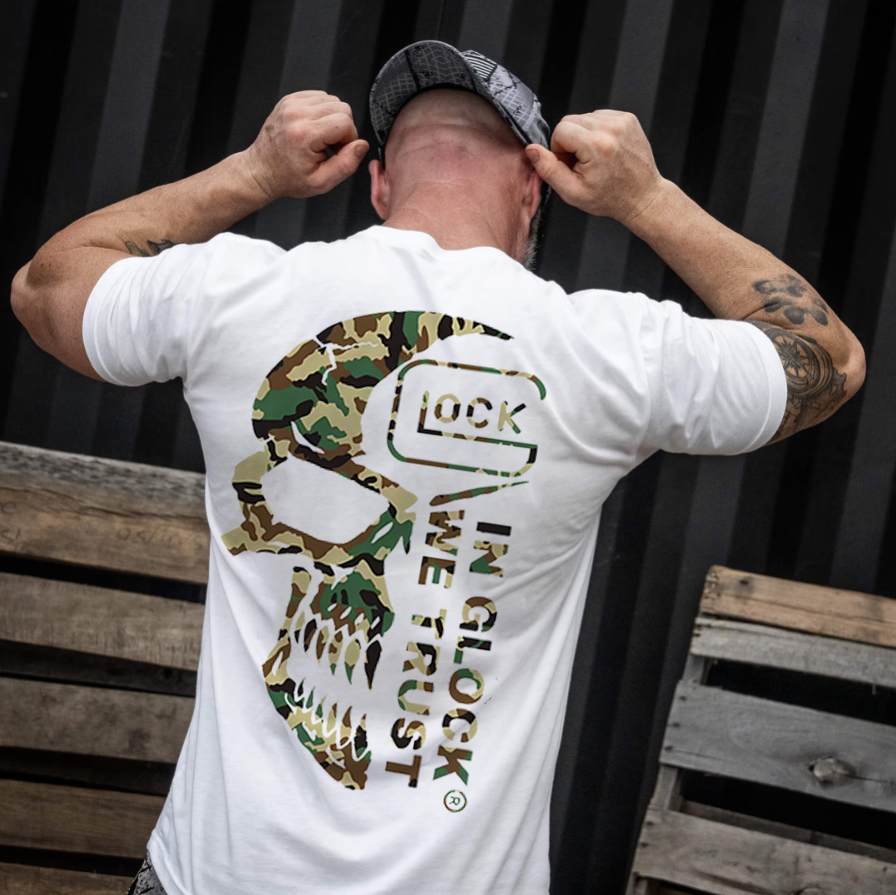 In Glock We Trust Printed Men's T-shirt