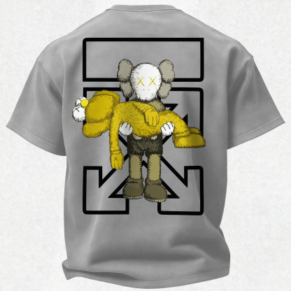 Off-White x KAWS Printed Oversized Unisex T-shirt