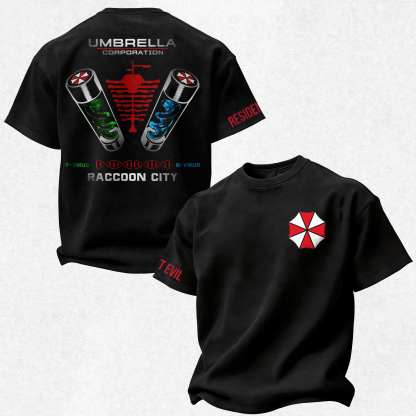Resident Evil Umbrella Corporation Printed Oversized Unisex T-shirt