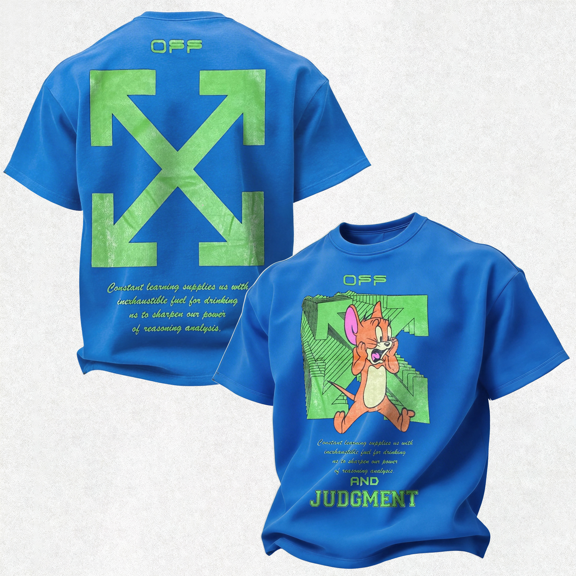 Off-White Printed Oversized Unisex T-shirt