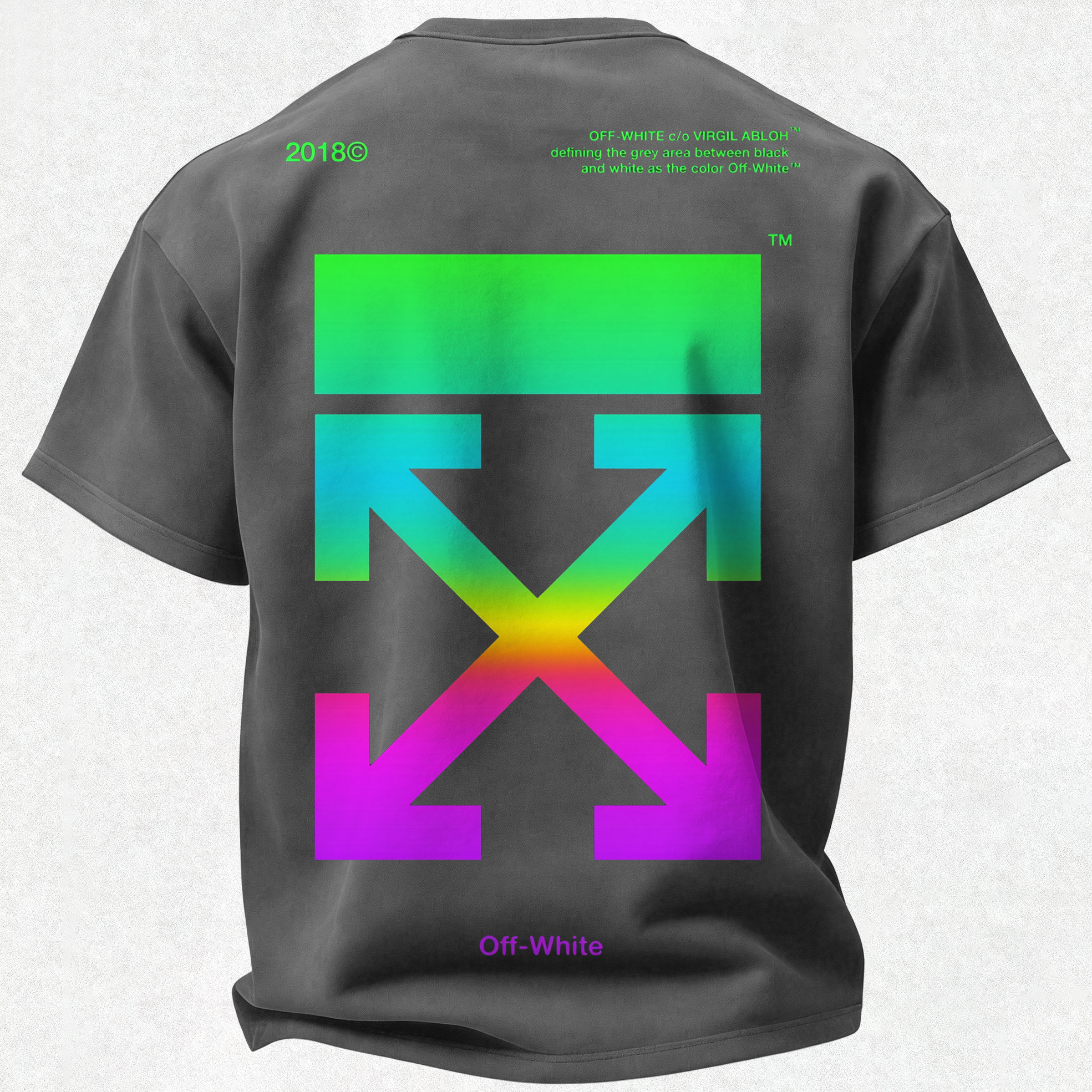Off-White Printed Oversized Unisex T-shirt