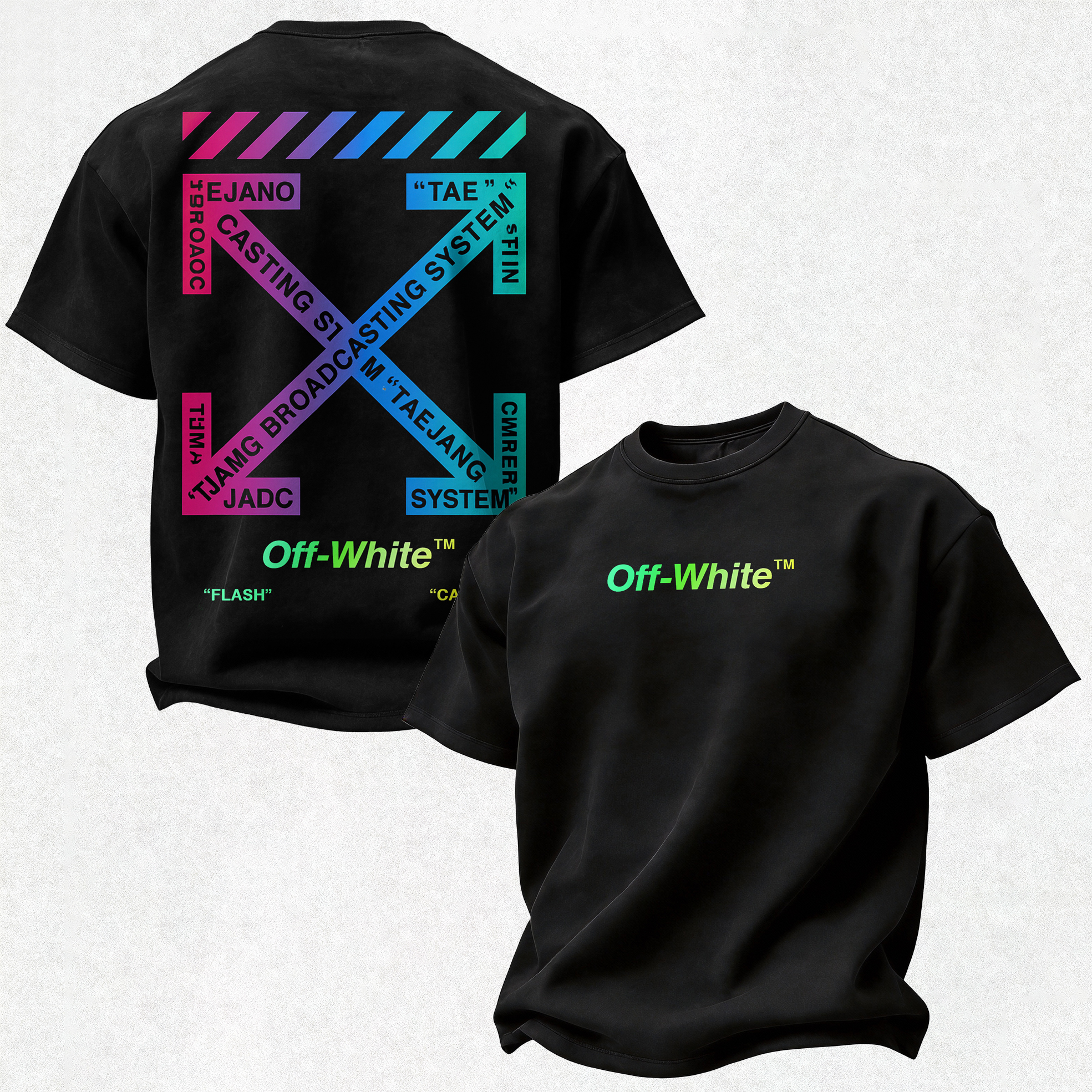 Off-White Printed Oversized Unisex T-shirt