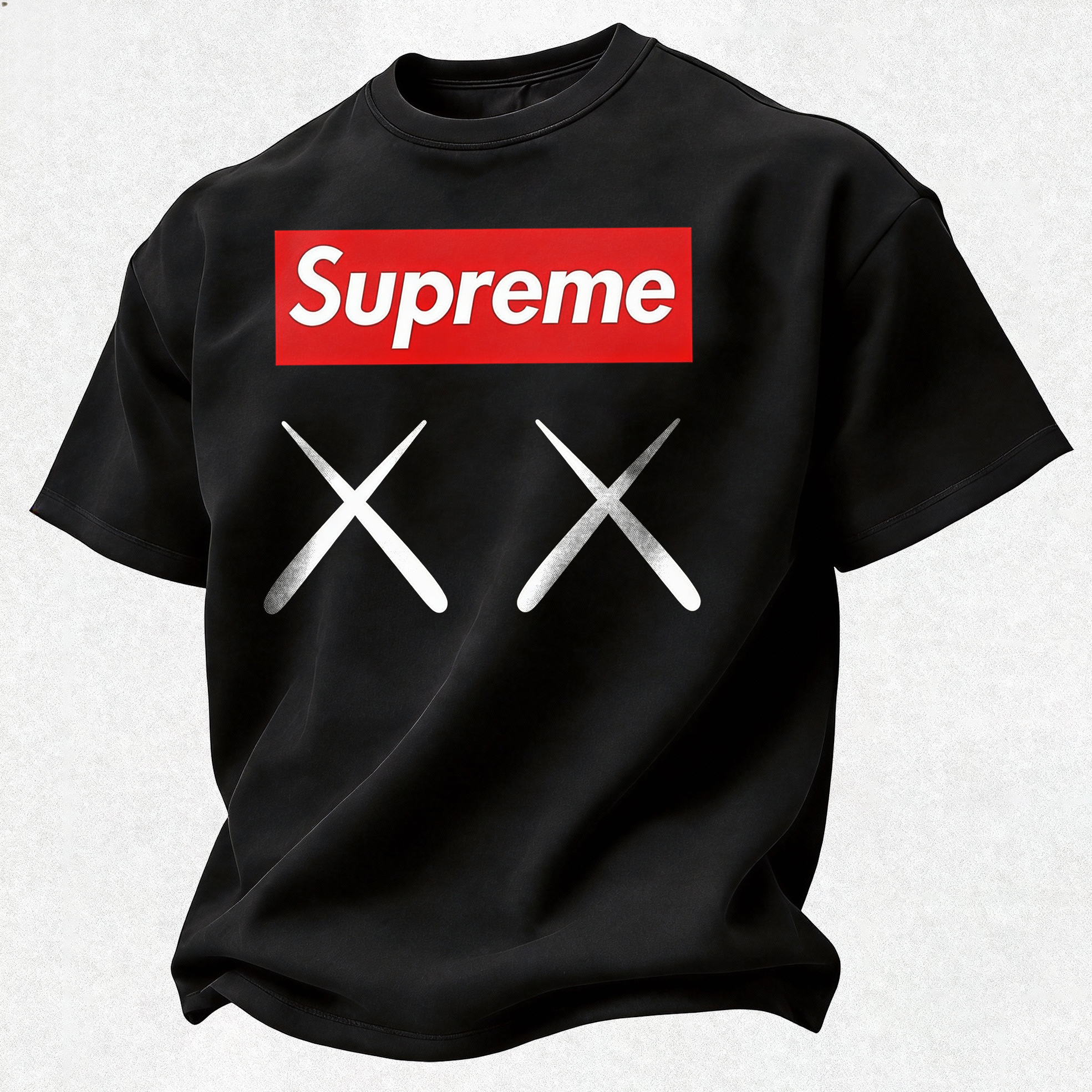 Supreme x Off-White Printed Oversized Unisex T-shirt