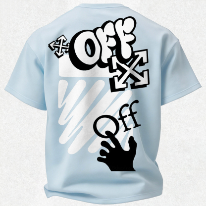 Off-White Printed Oversized Unisex T-shirt
