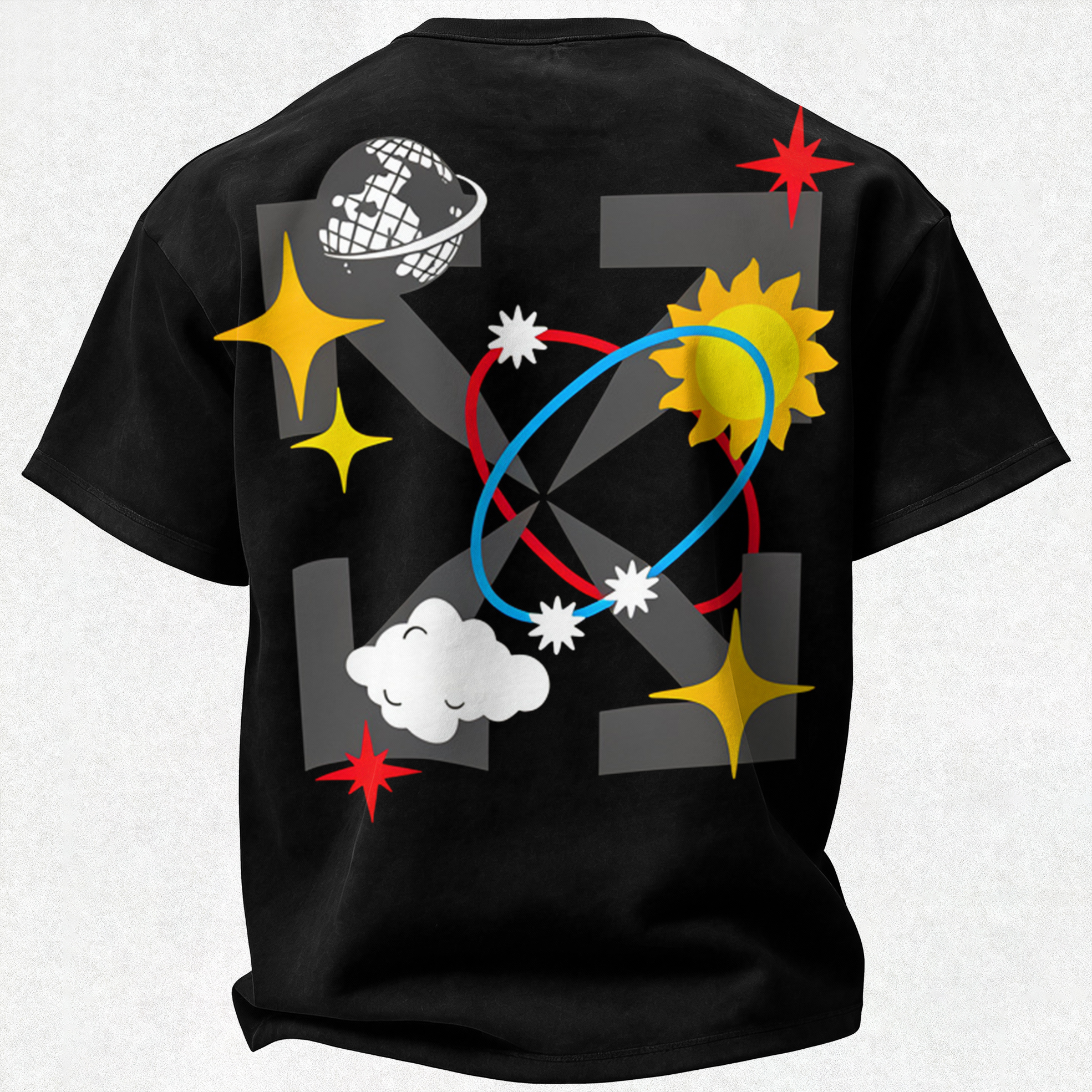 Off-White Printed Oversized Unisex T-shirt