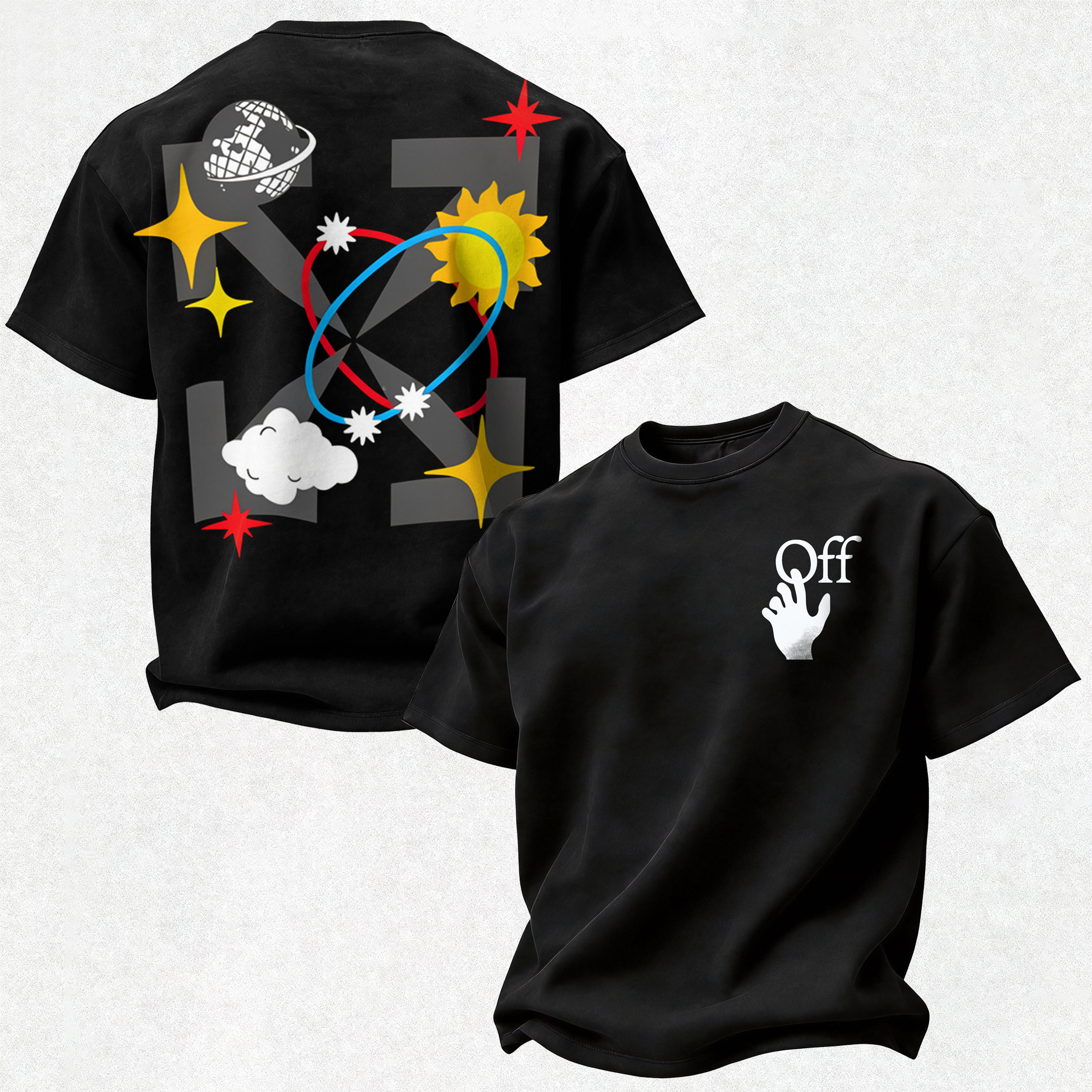 Off-White Printed Oversized Unisex T-shirt