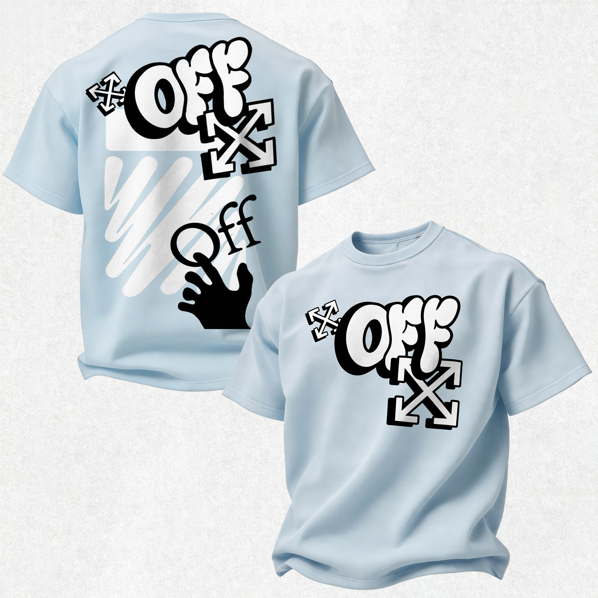 Off-White Printed Oversized Unisex T-shirt