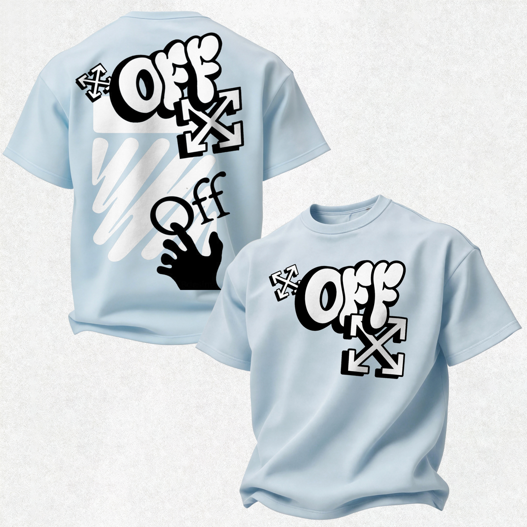 Off-White Printed Oversized Unisex T-shirt