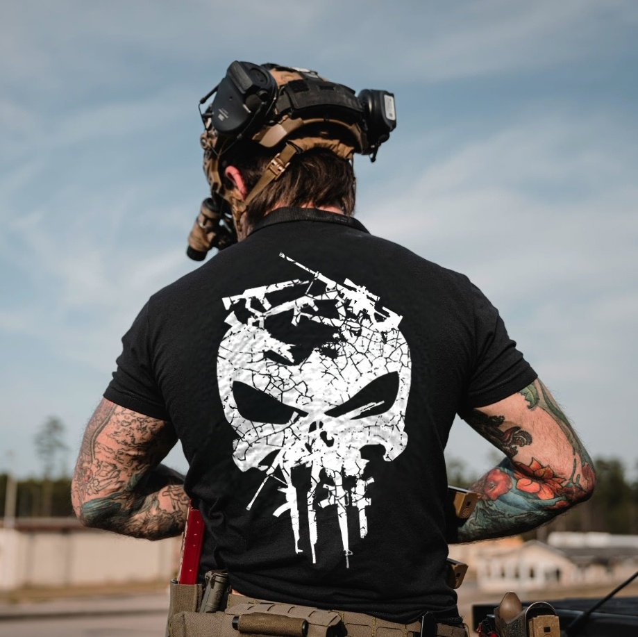 Heckler & Koch Skull Printed Men's T-shirt