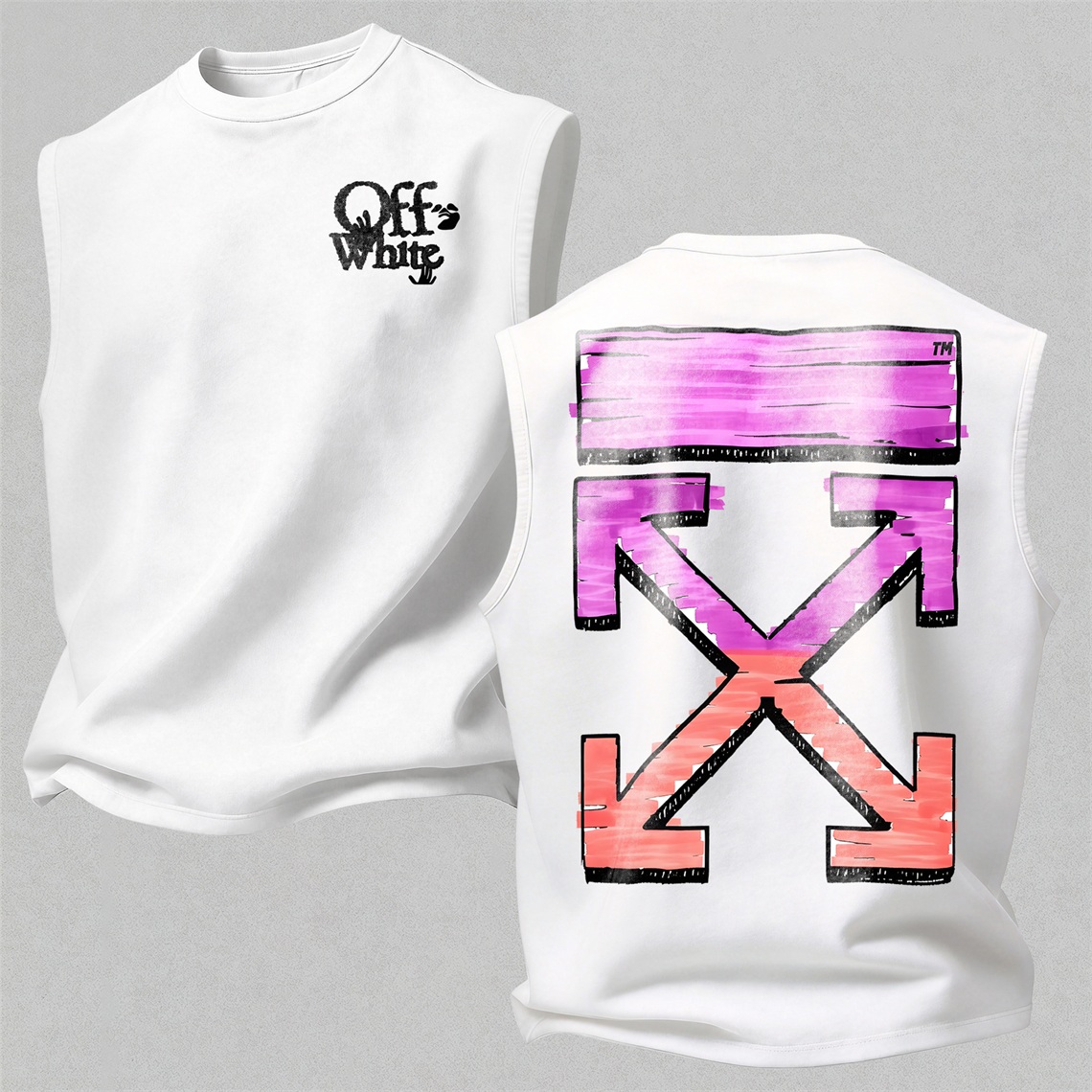 Off-White Print Men's Tank