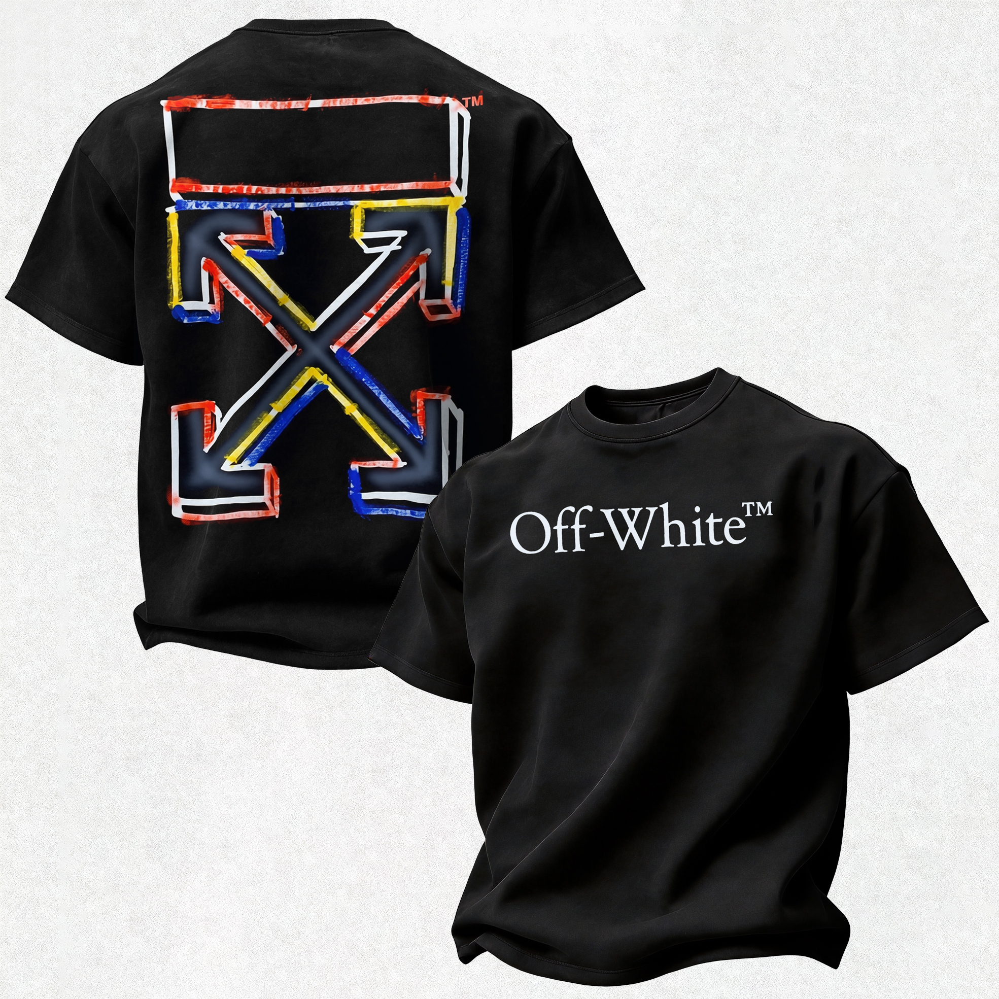Off-White Printed Oversized Unisex T-shirt