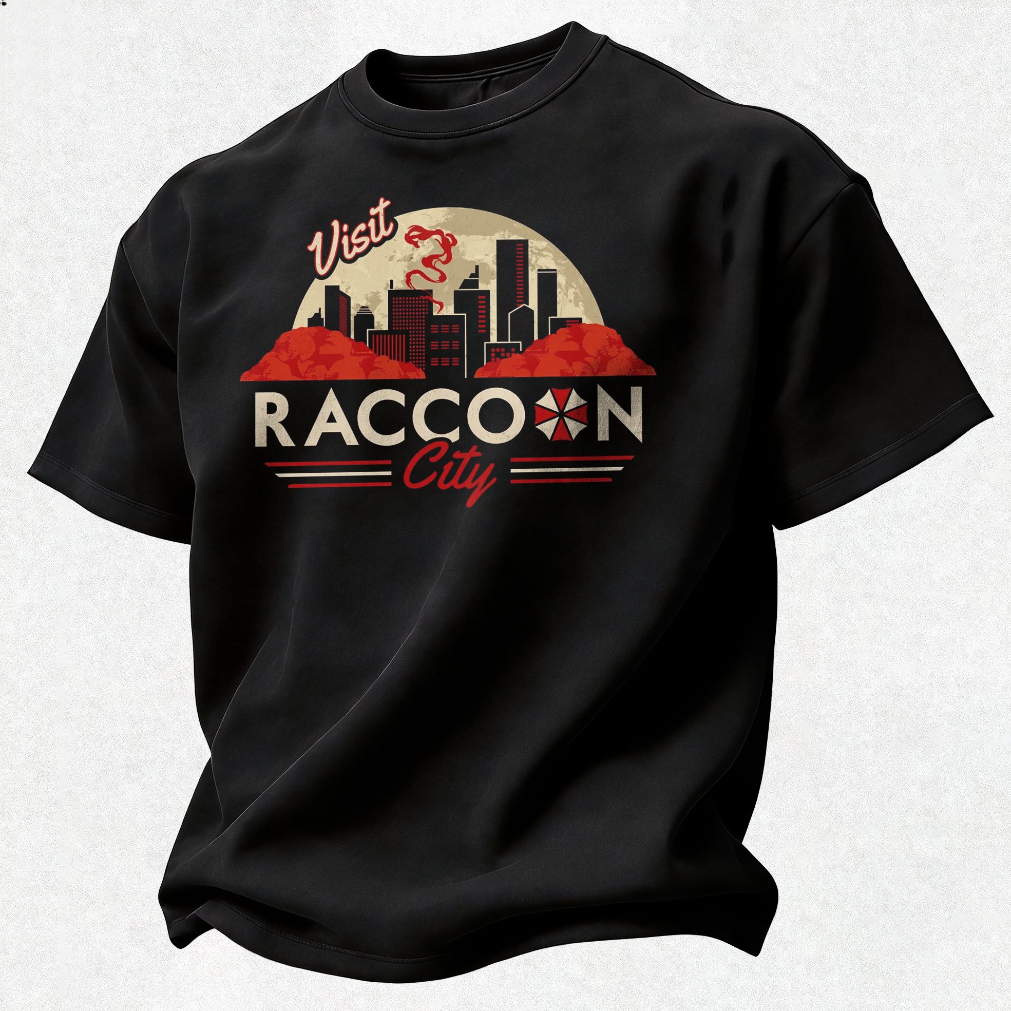 Resident Evil Printed Oversized Unisex T-shirt