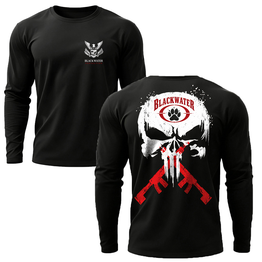 Blackwater Killing People For Money Since 1997 Printed Men's Long Sleeves T-shirt