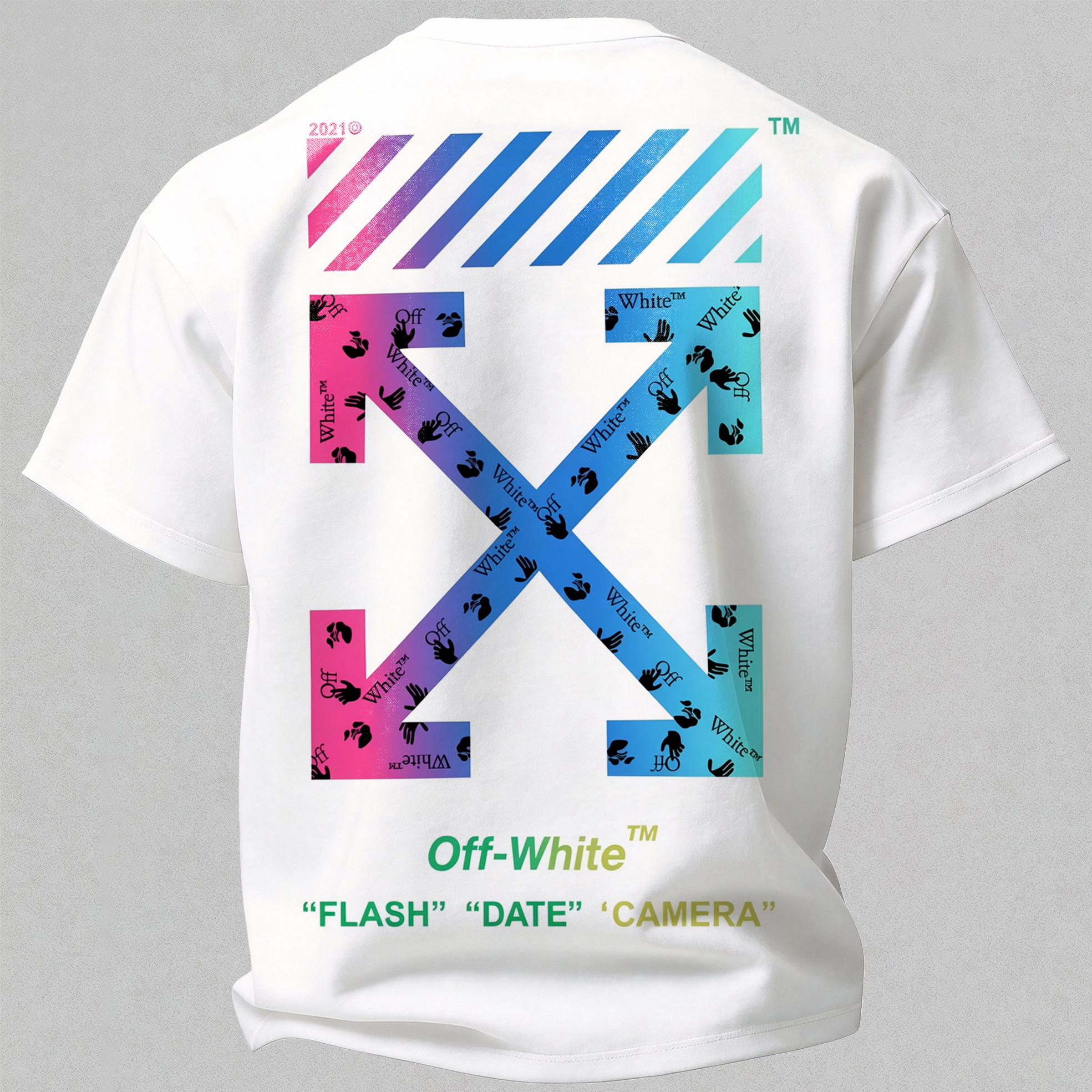 Off-White Printed Oversized Unisex T-shirt