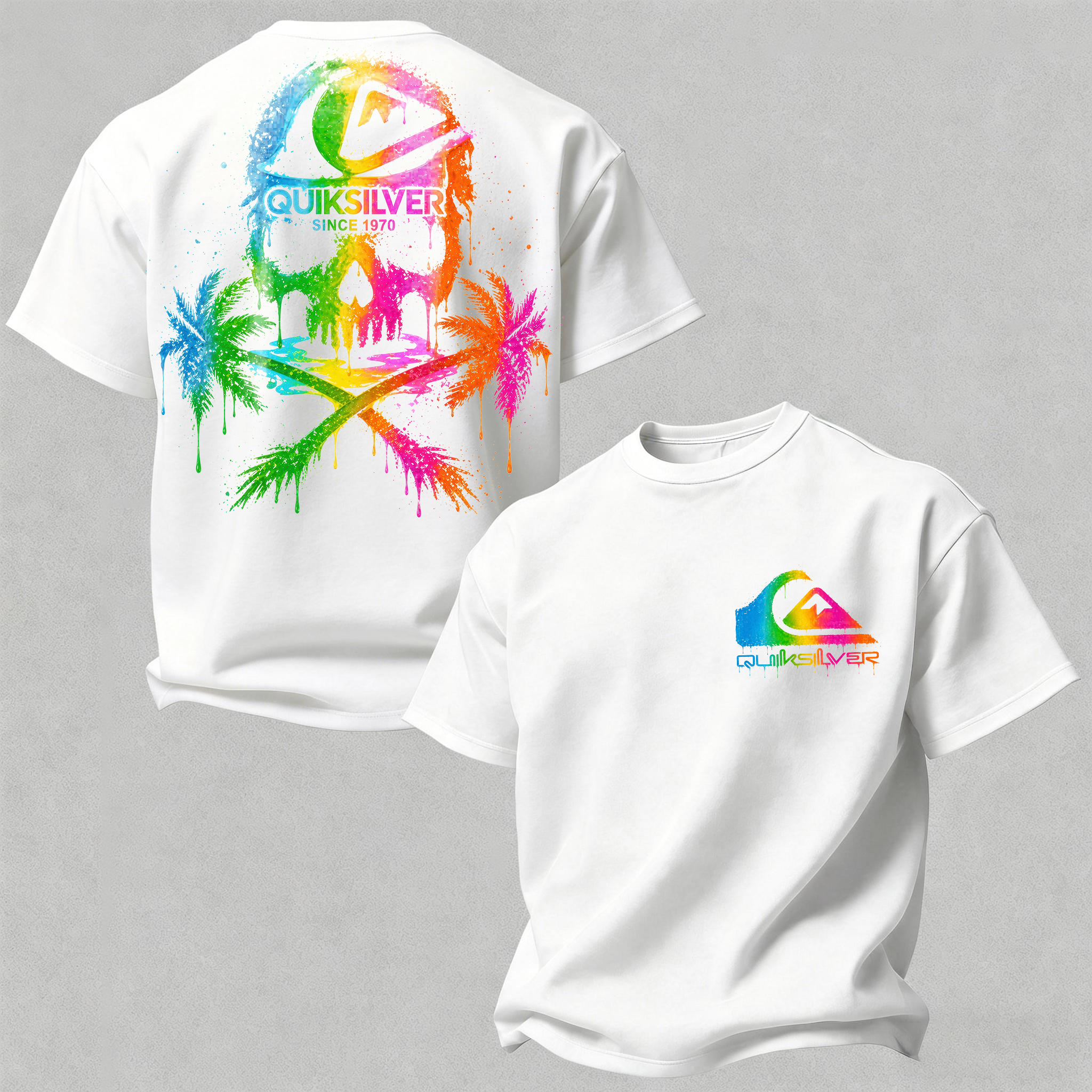 Quiksilver Printed Oversized Unisex T-shirt