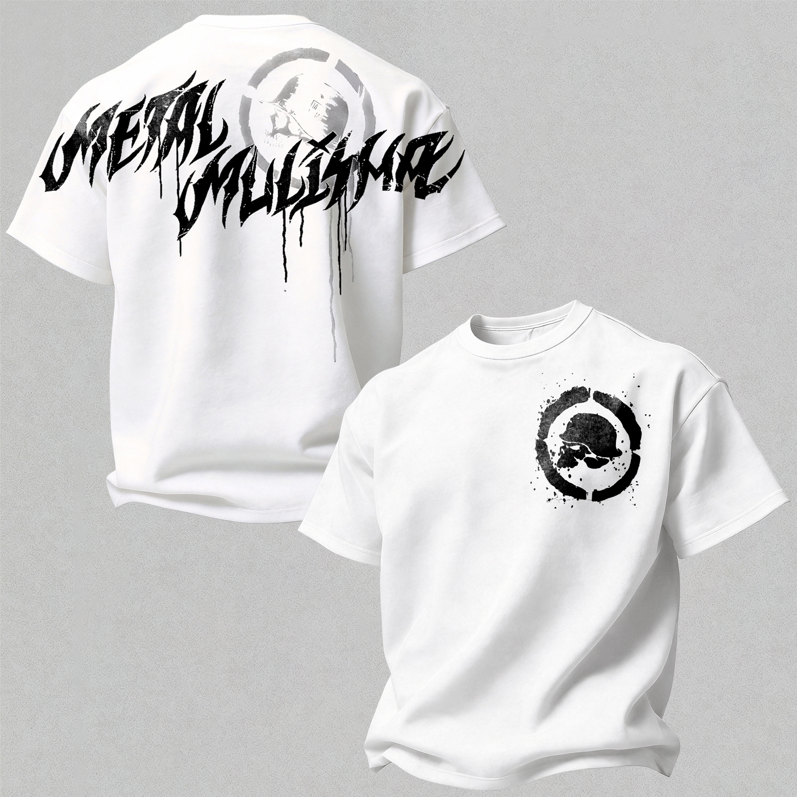 Fashion Street Art Printed Oversized Unisex T-shirt