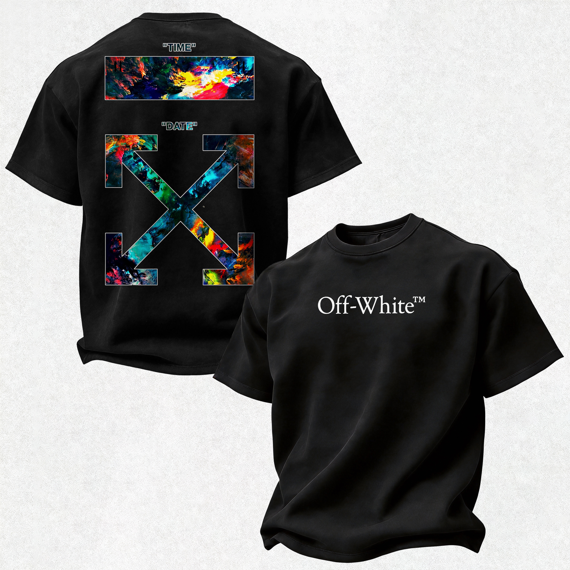 Off-White Printed Oversized Unisex T-shirt
