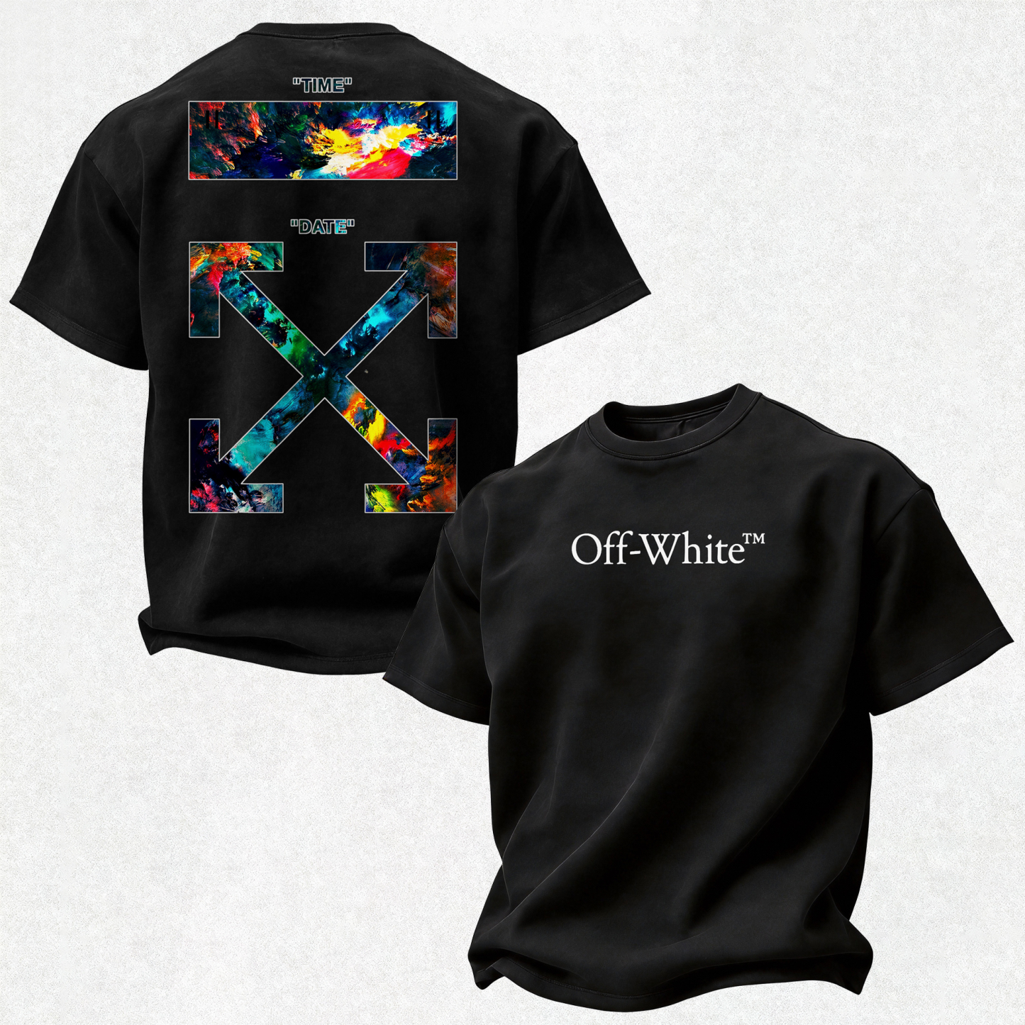 Off-White Printed Oversized Unisex T-shirt