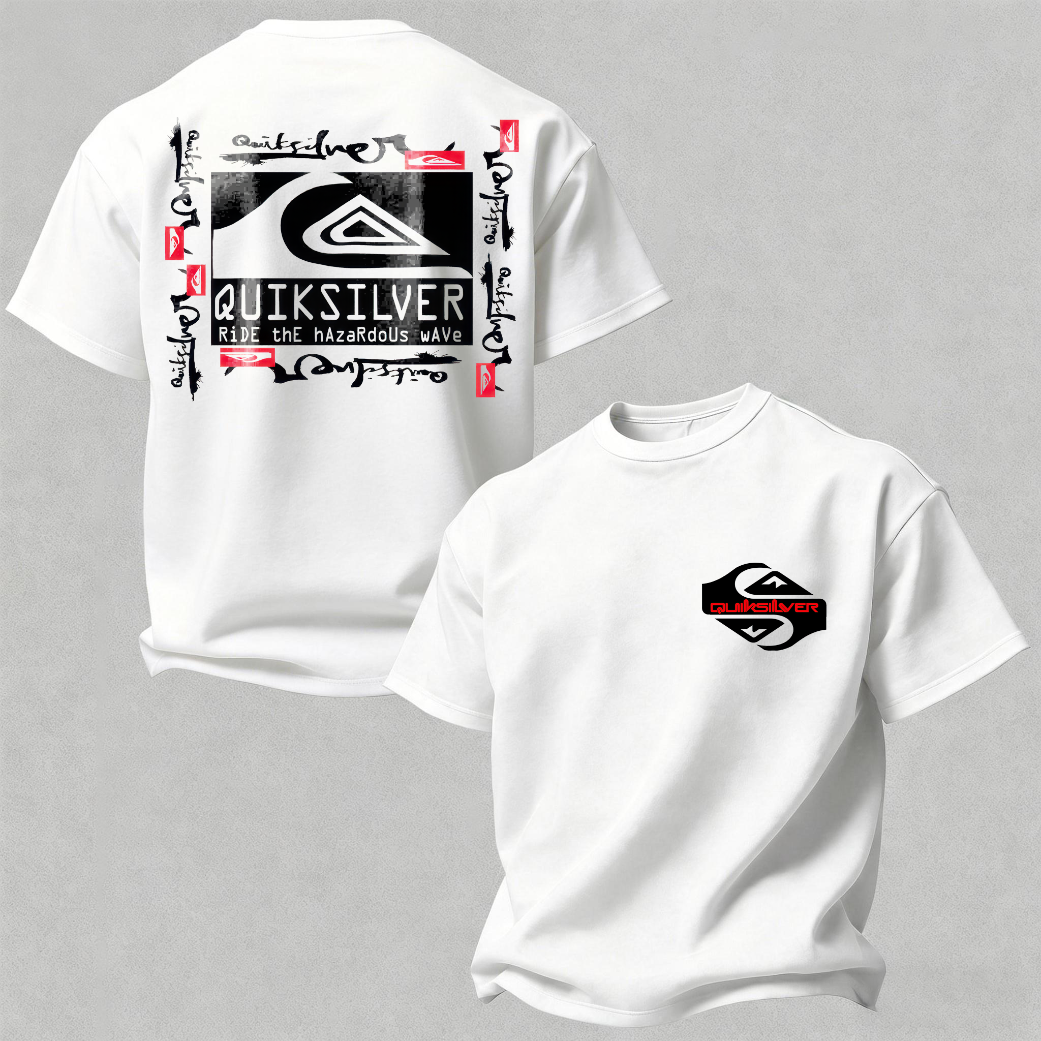 Quiksilver Printed Oversized Unisex T-shirt