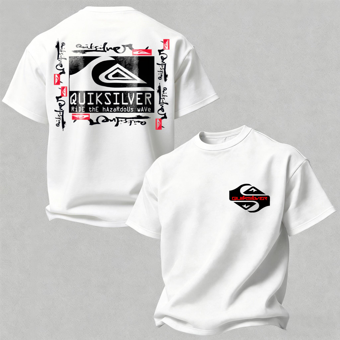 Quiksilver Printed Oversized Unisex T-shirt
