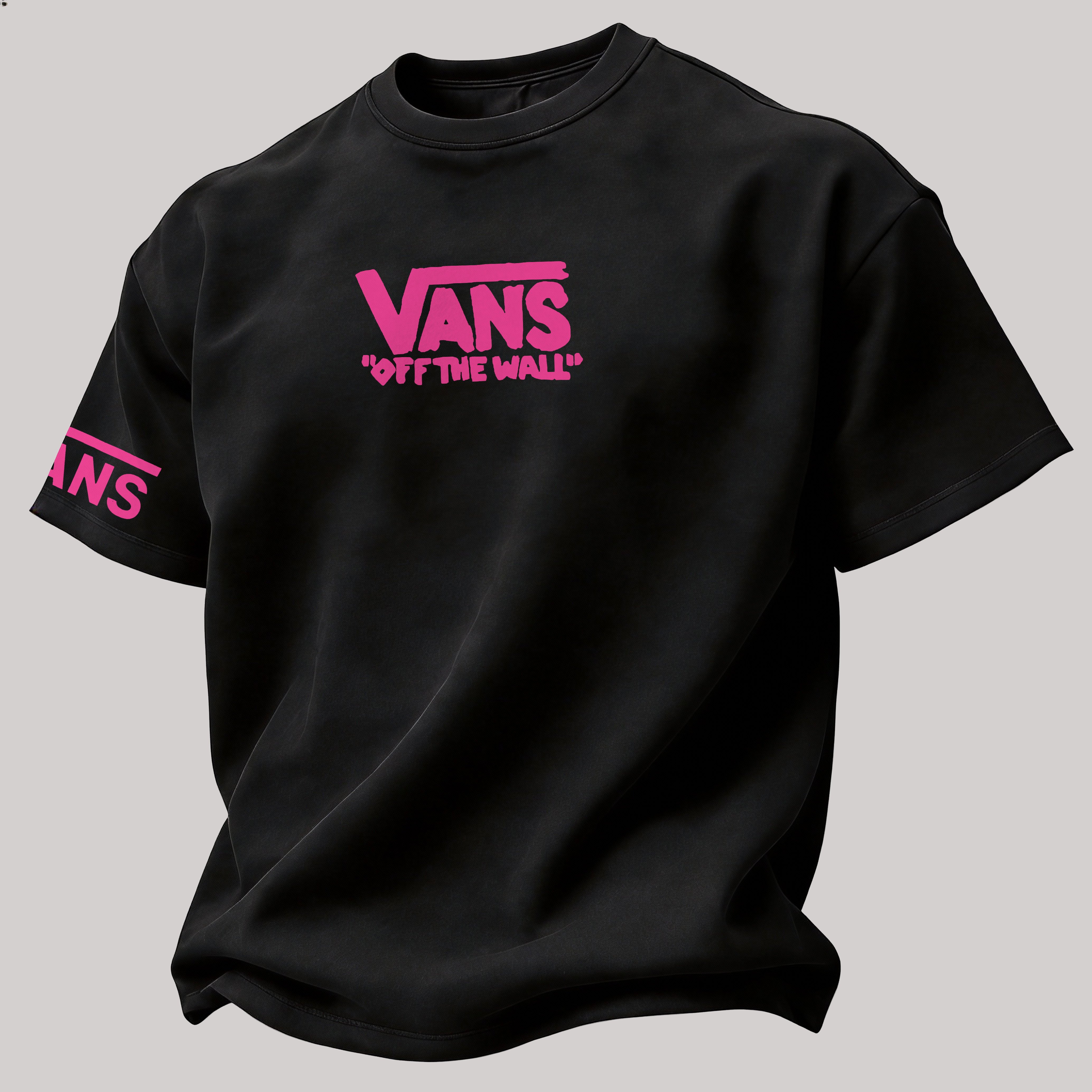 Vintage Vans Off The Wall Printed Oversized Unisex T-shirt