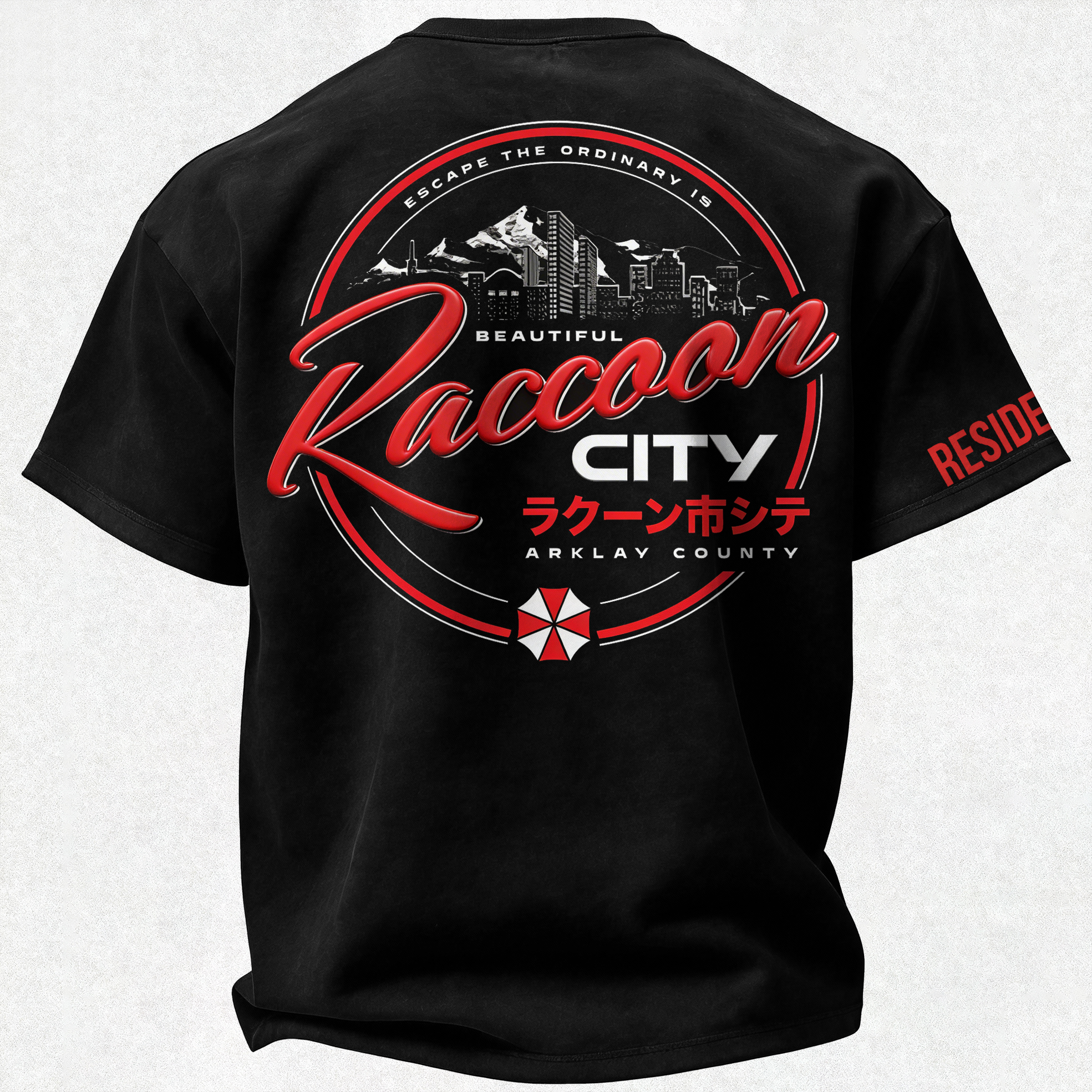 Resident Evil  Printed Oversized Unisex T-shirt