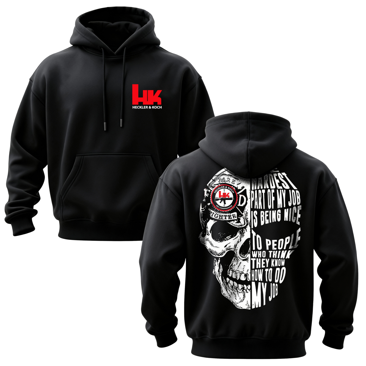 Heckler & Koch Skull Printed Men's T-shirt