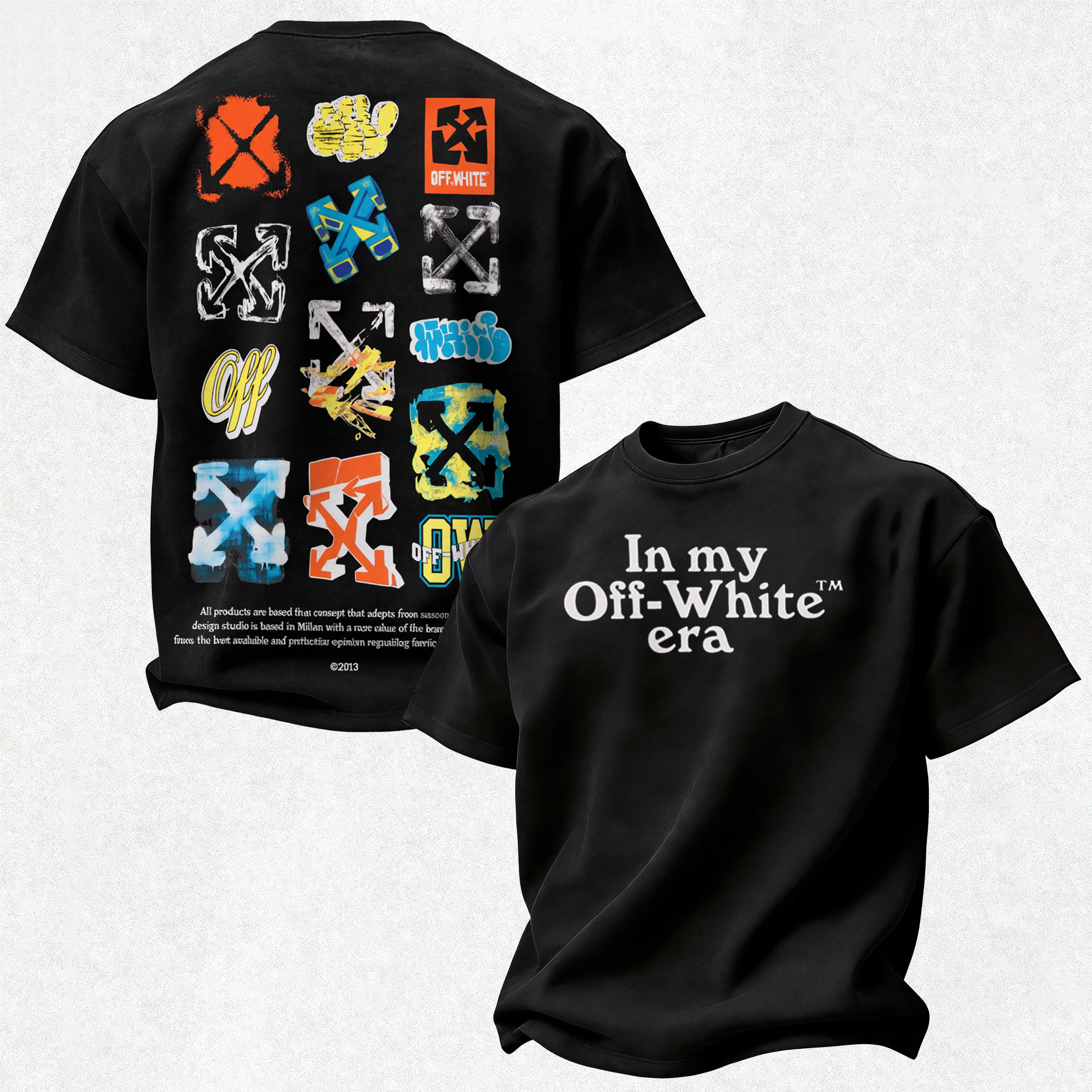 Off-White Printed Oversized Unisex T-shirt