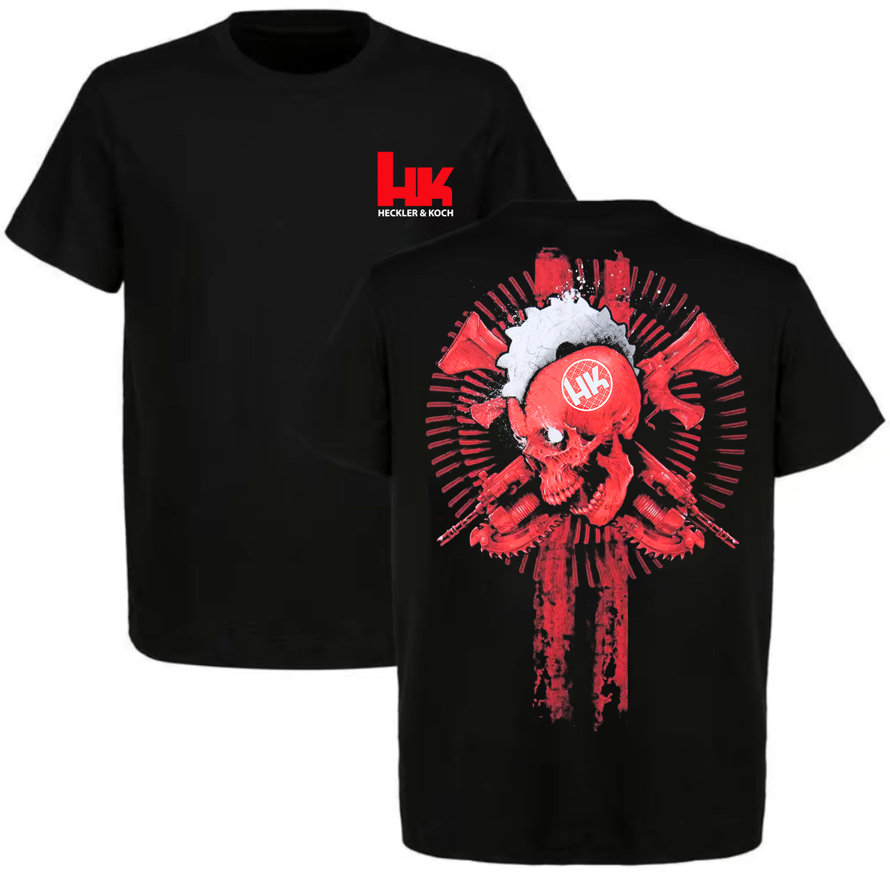 Heckler & Koch Skull Printed Men's T-shirt