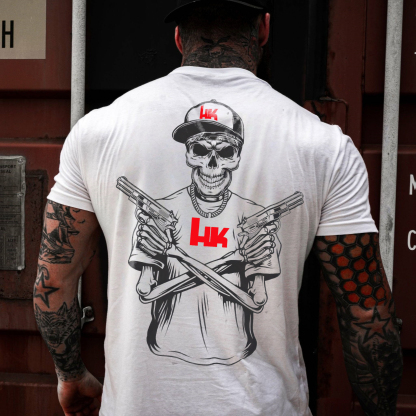 Heckler & Koch Skull Printed Men's T-shirt