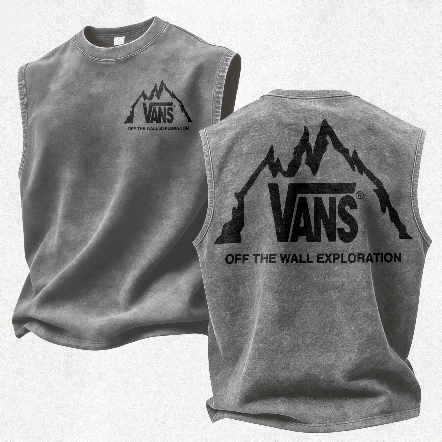 Vintage Vans Print washed Tank