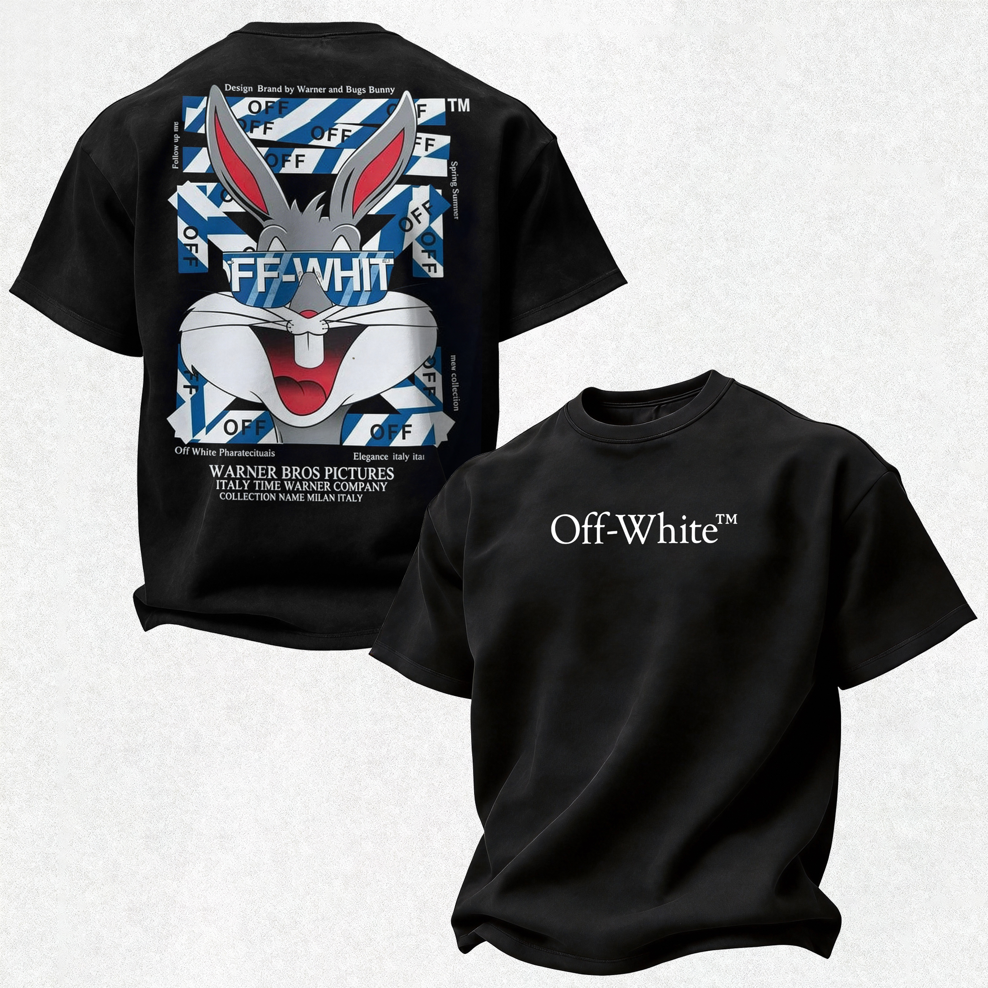 Off-White Bugs Bunny Printed Oversized Unisex T-shirt