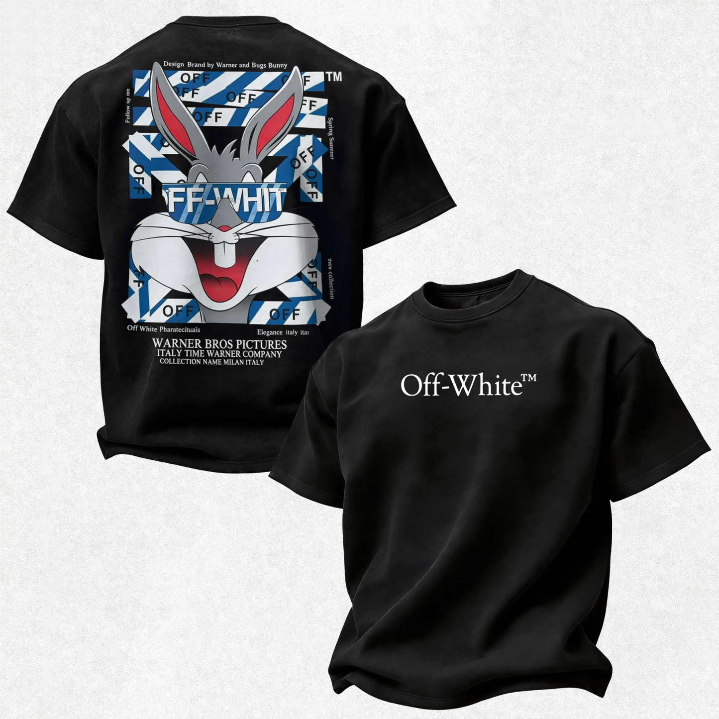 Off-White Bugs Bunny Printed Oversized Unisex T-shirt