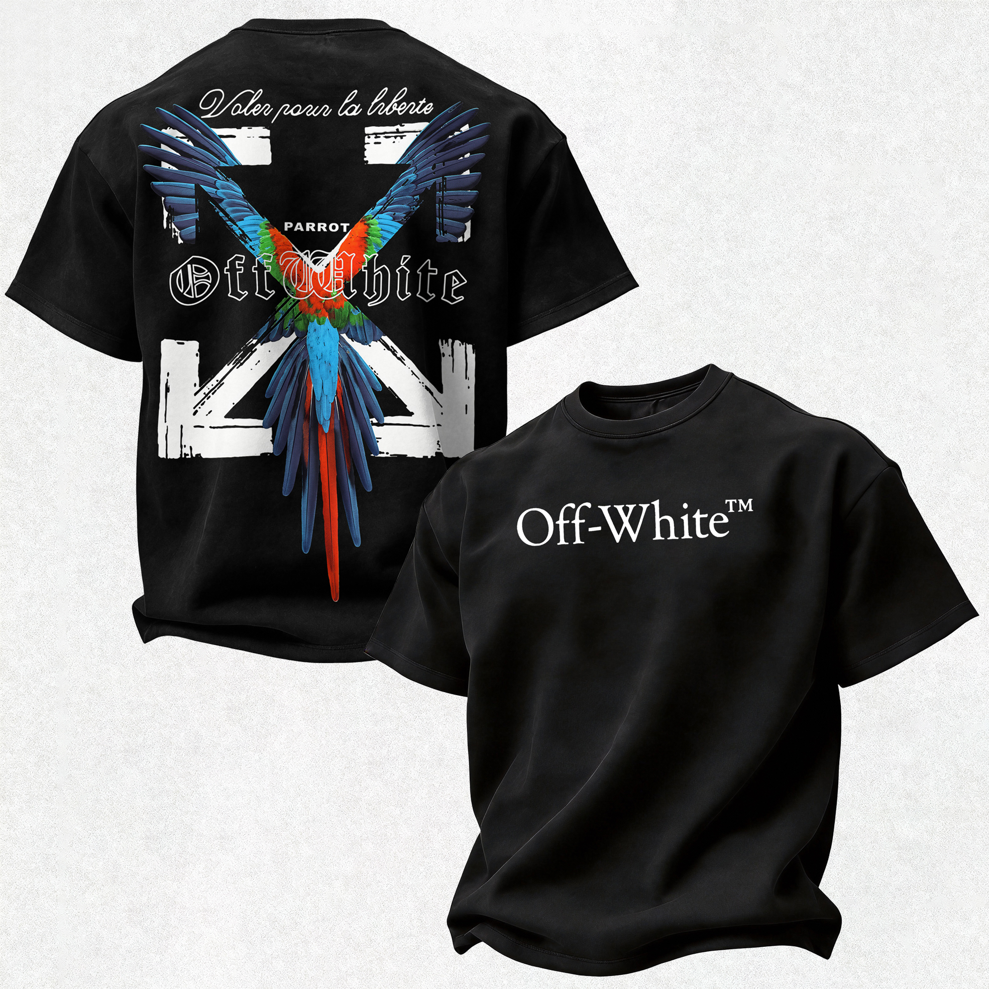 Off-White Printed Oversized Unisex T-shirt