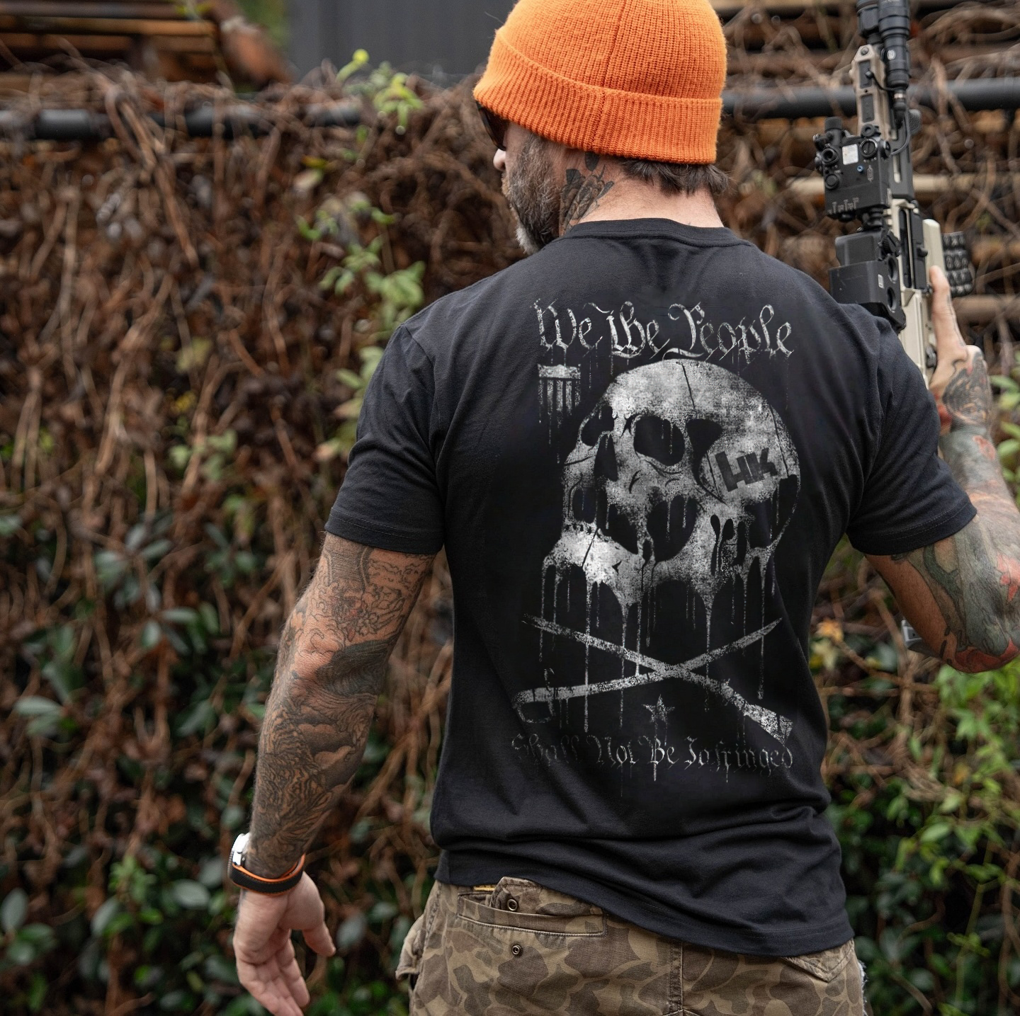 Heckler & Koch Skull Printed Men's T-shirt