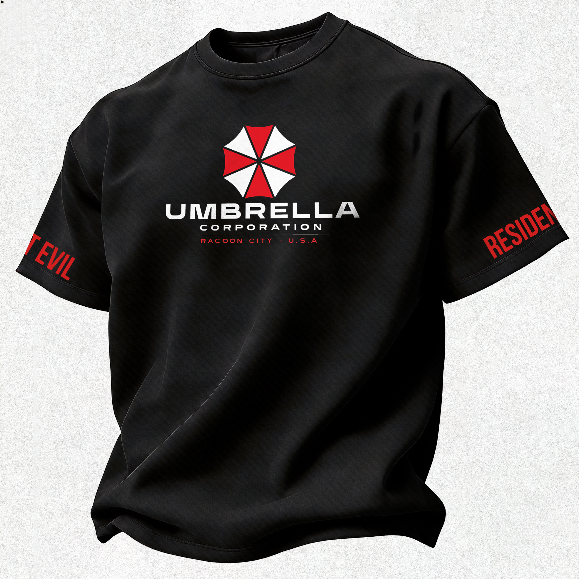Resident Evil Umbrella Corporation Printed Oversized Unisex T-shirt