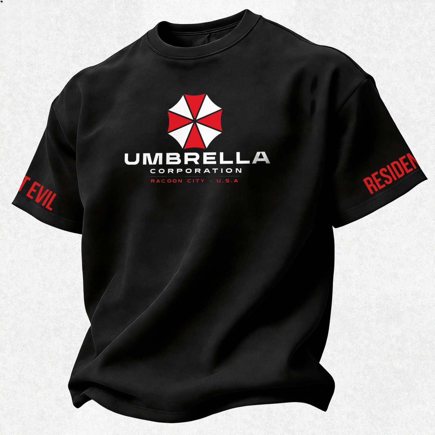 Resident Evil Umbrella Corporation Printed Oversized Unisex T-shirt