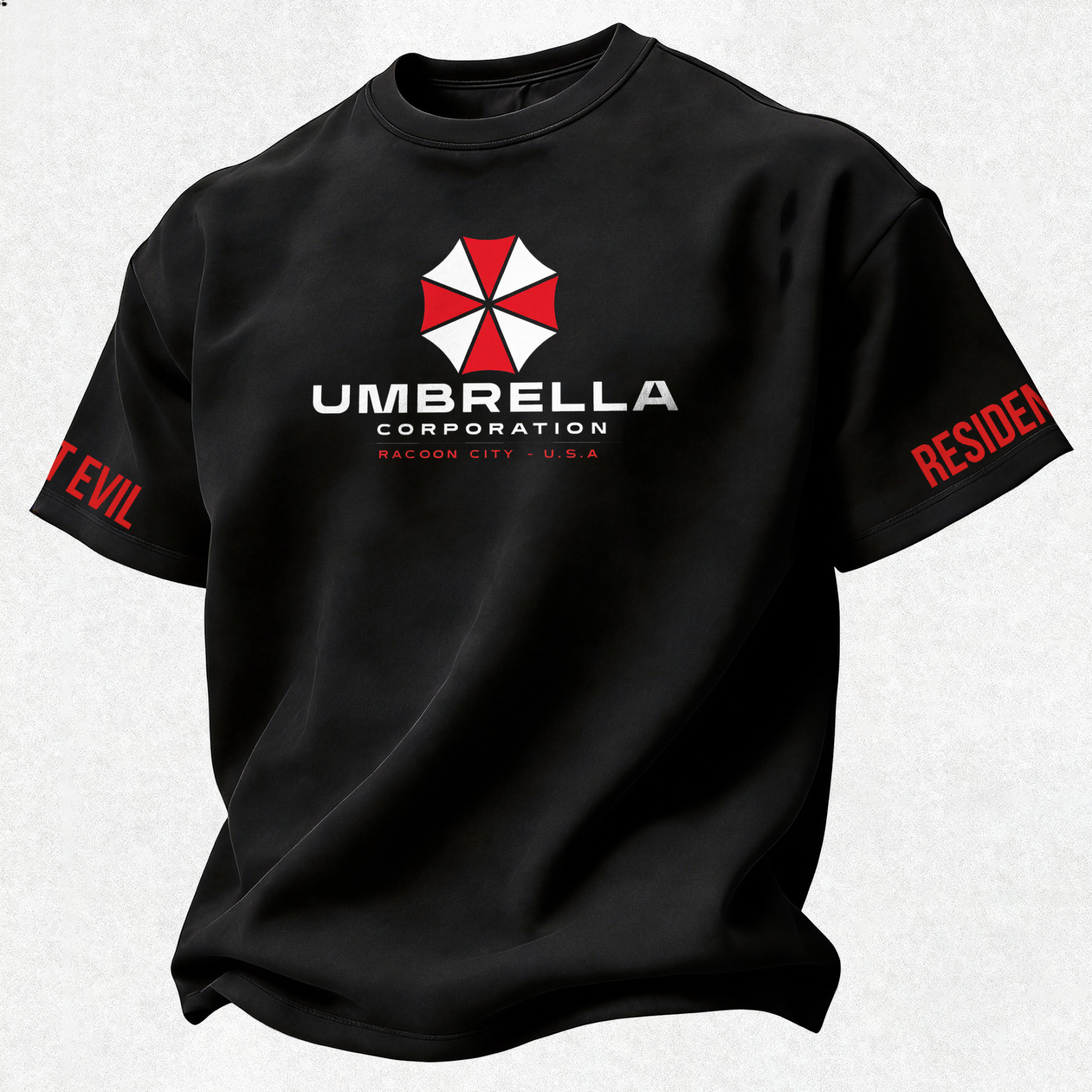 Resident Evil Umbrella Corporation Printed Oversized Unisex T-shirt