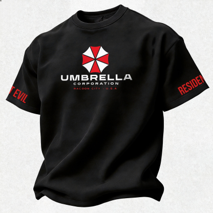 Resident Evil Umbrella Corporation Printed Oversized Unisex T-shirt