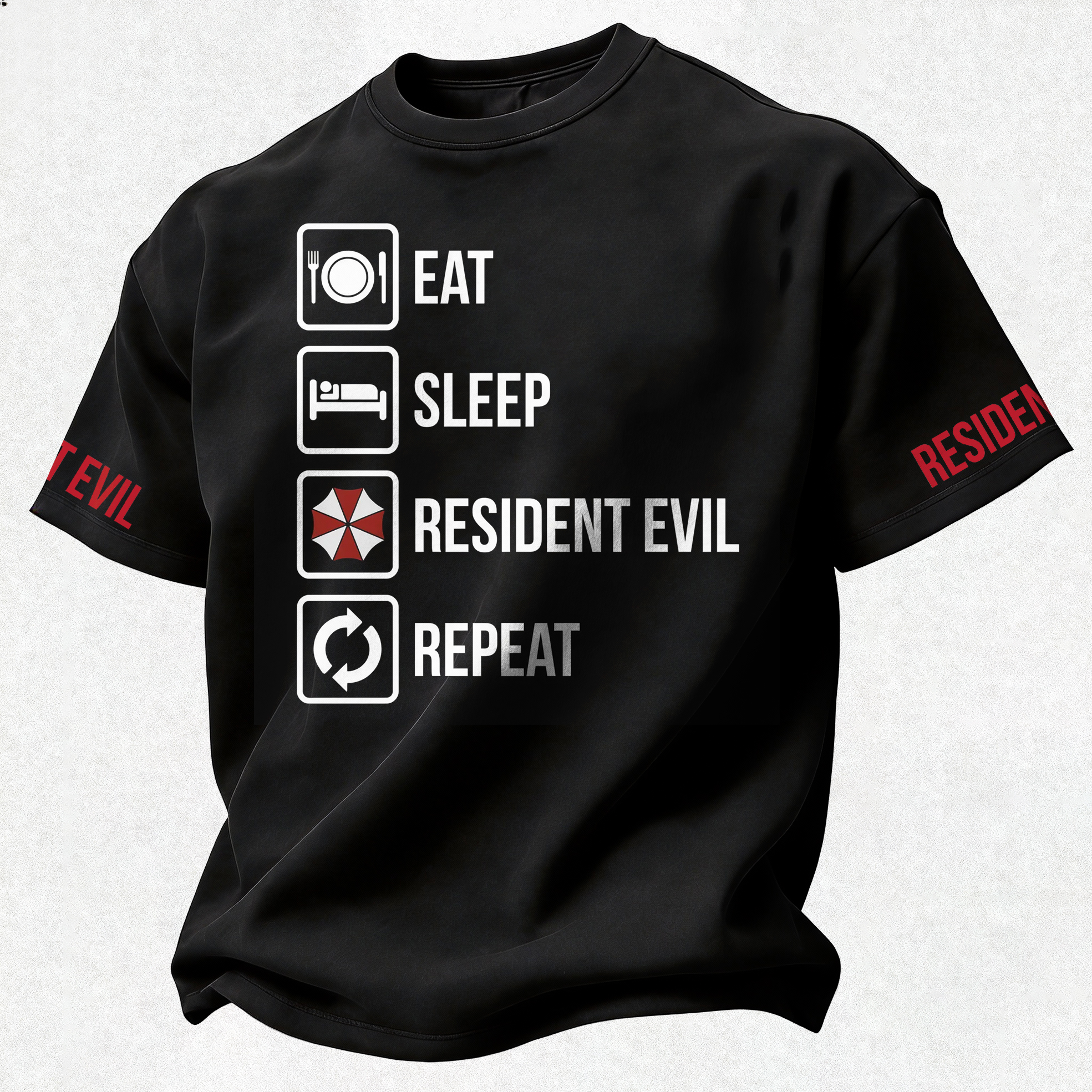 Resident Evil Printed Oversized Unisex T-shirt