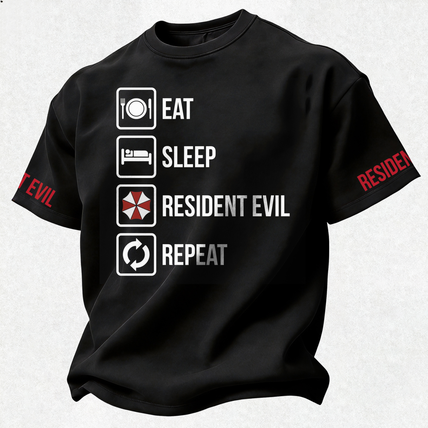 Resident Evil Printed Oversized Unisex T-shirt